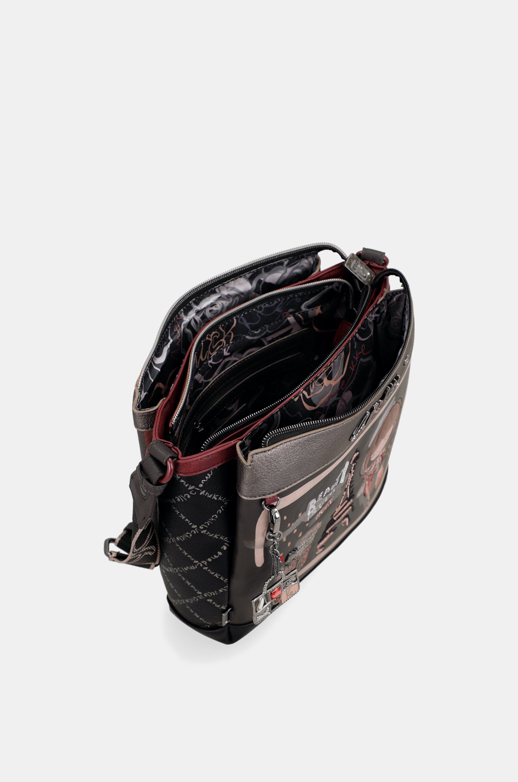 Mademoiselle 3-compartment crossbody bag