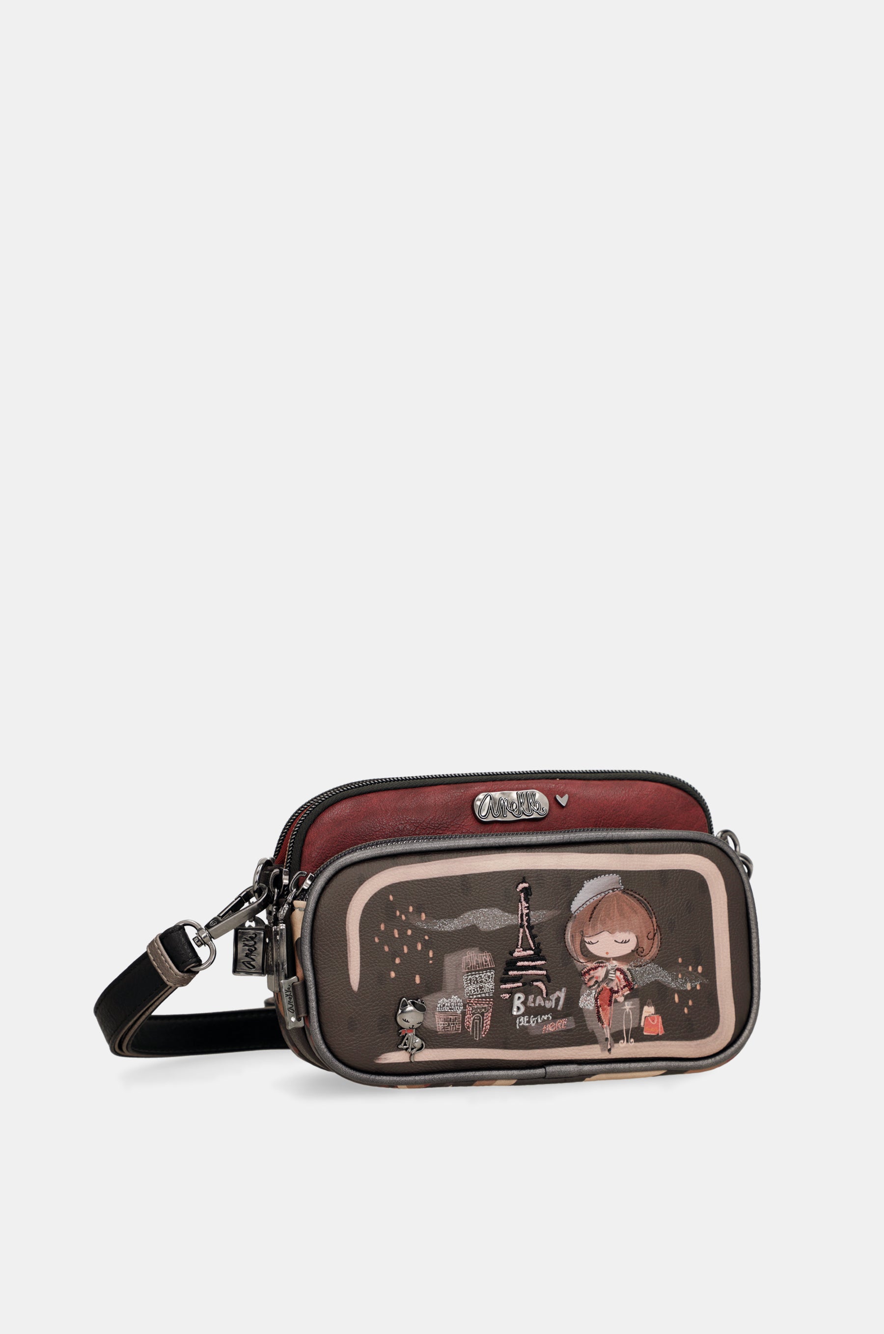Mademoiselle crossbody bag with front pocket
