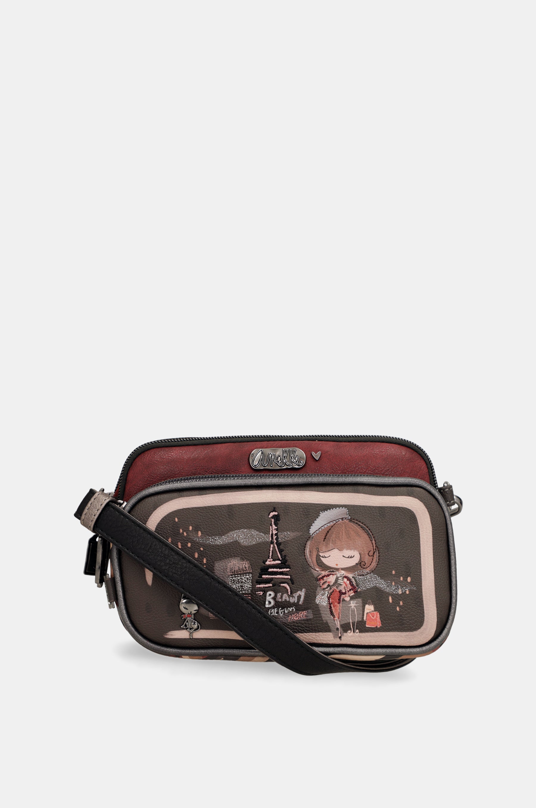 Mademoiselle crossbody bag with front pocket