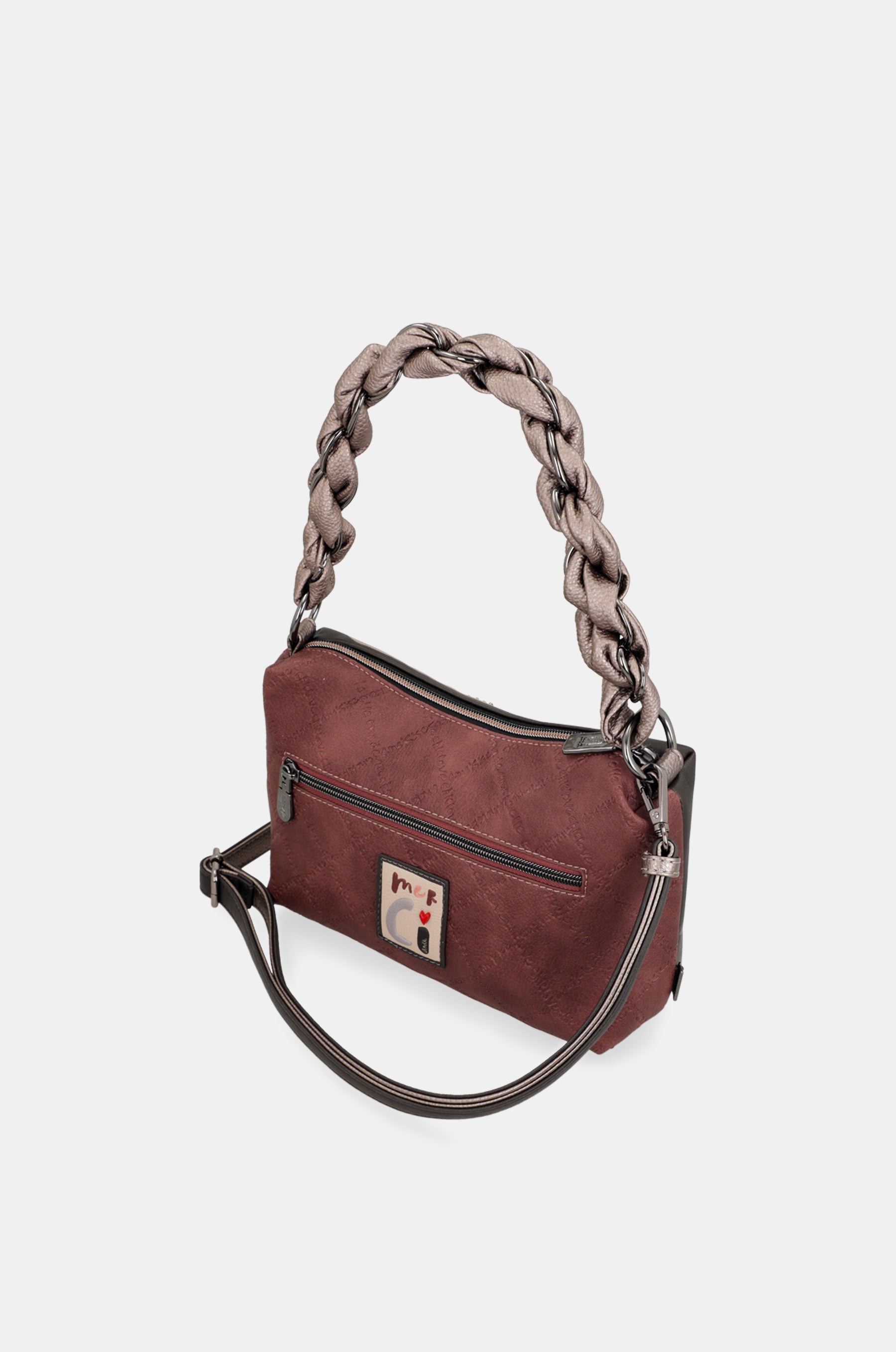 Mademoiselle short-handle bag with shoulder strap
