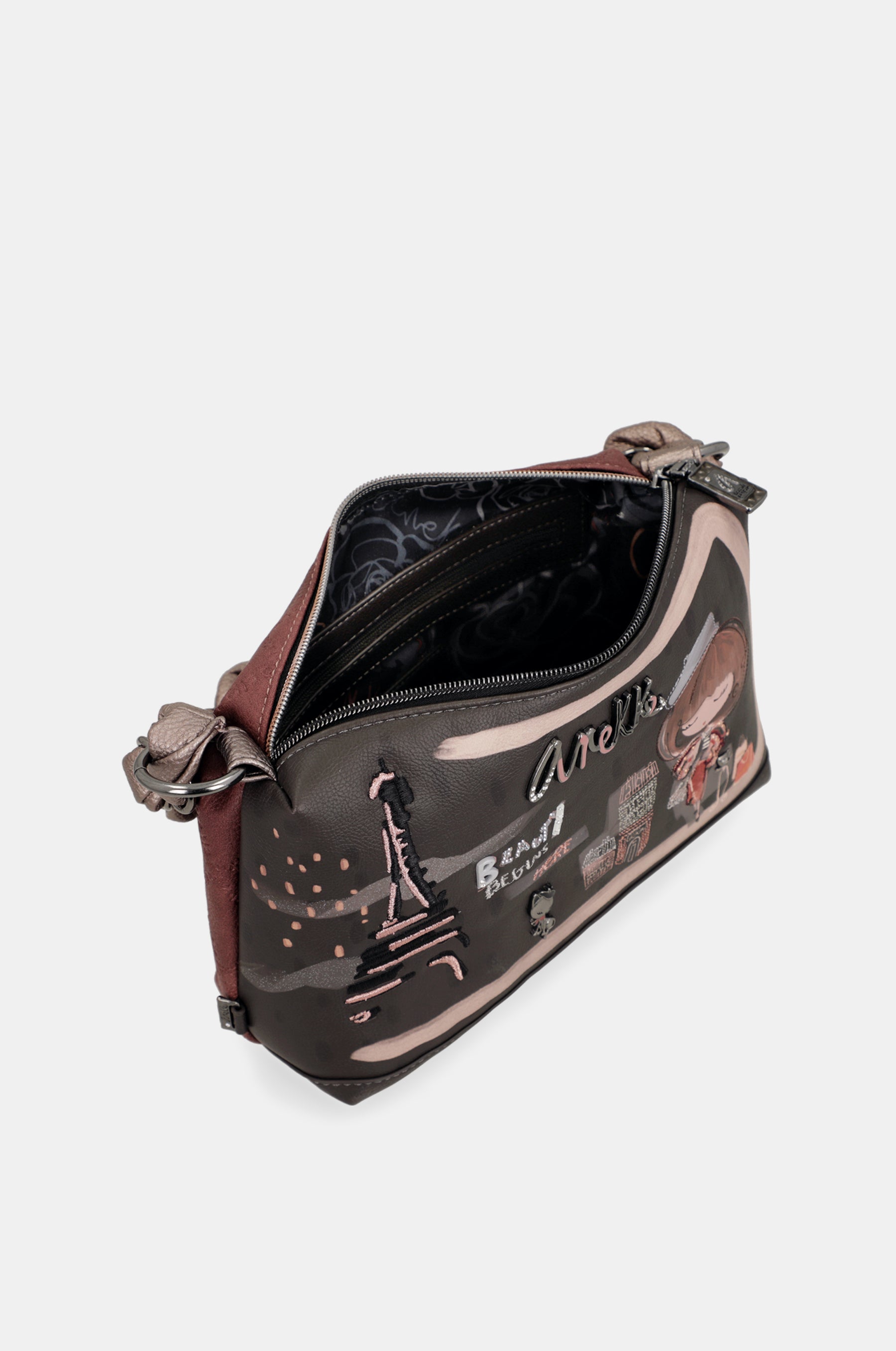Mademoiselle short-handle bag with shoulder strap