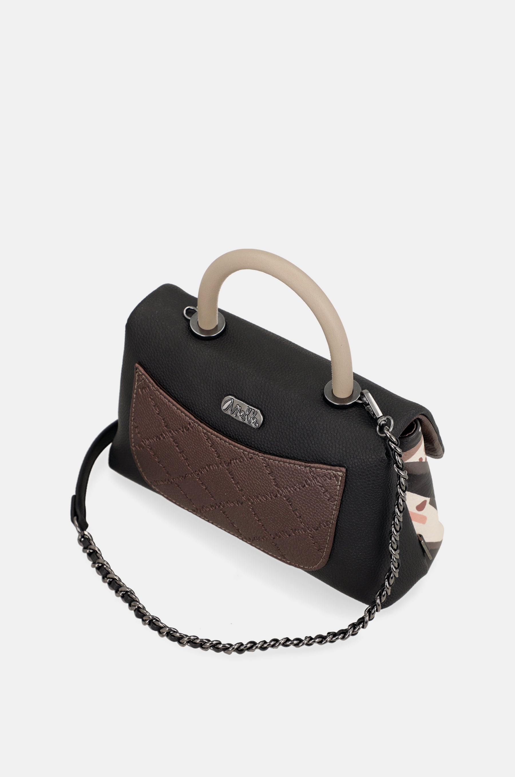 Parisian short-handle small bag with shoulder strap