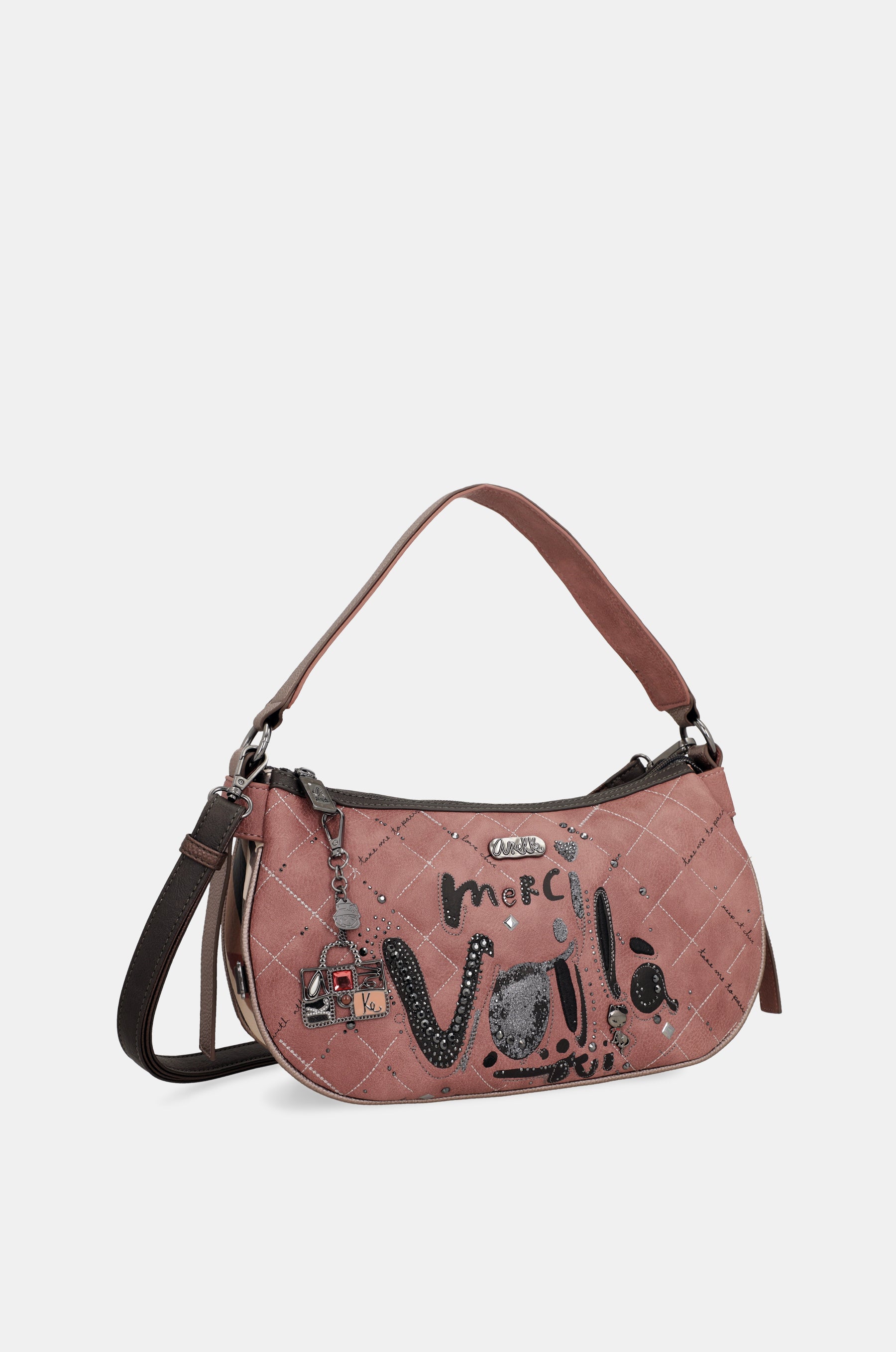 Parisian oval shoulder bag