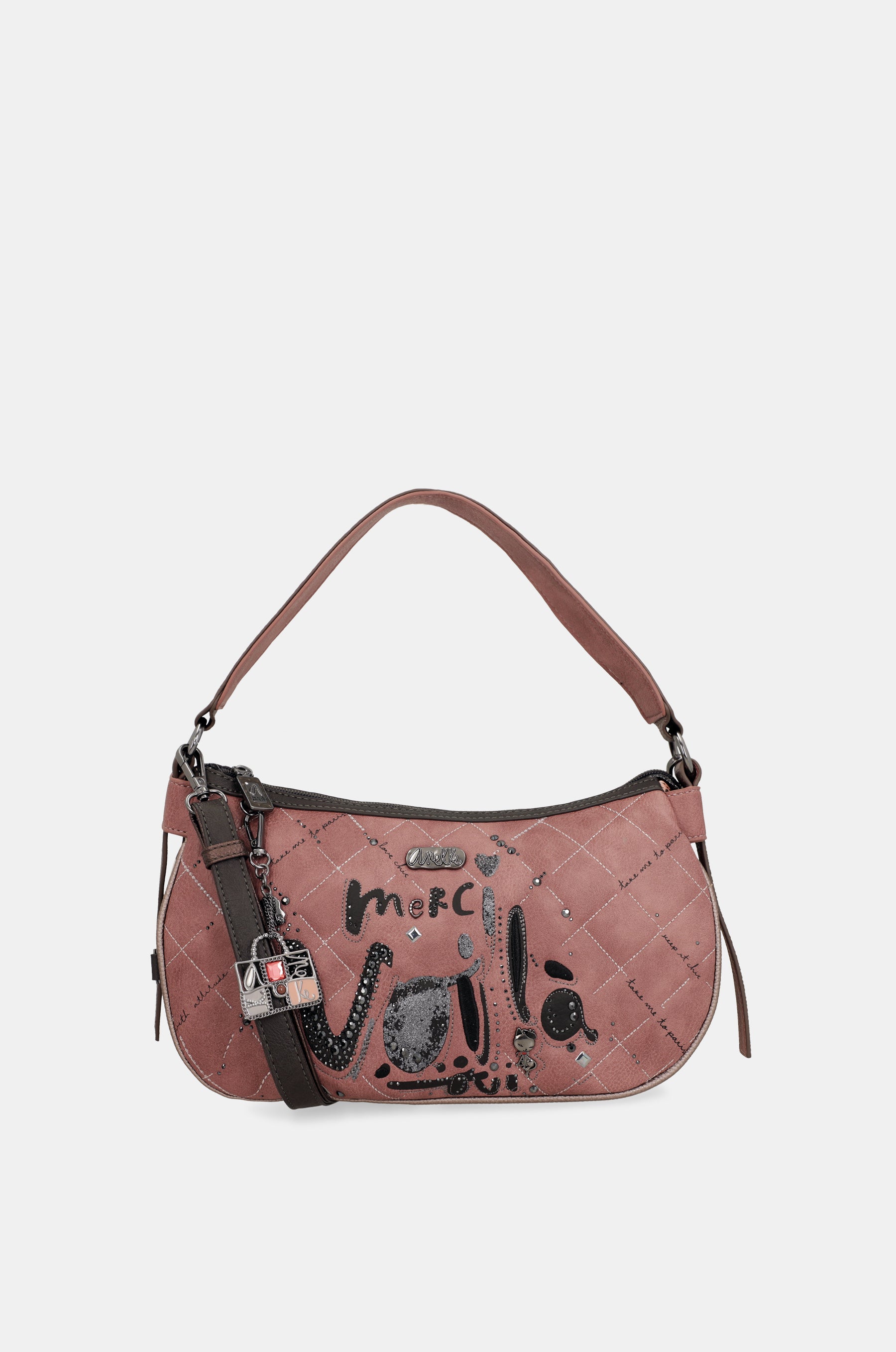 Parisian oval shoulder bag