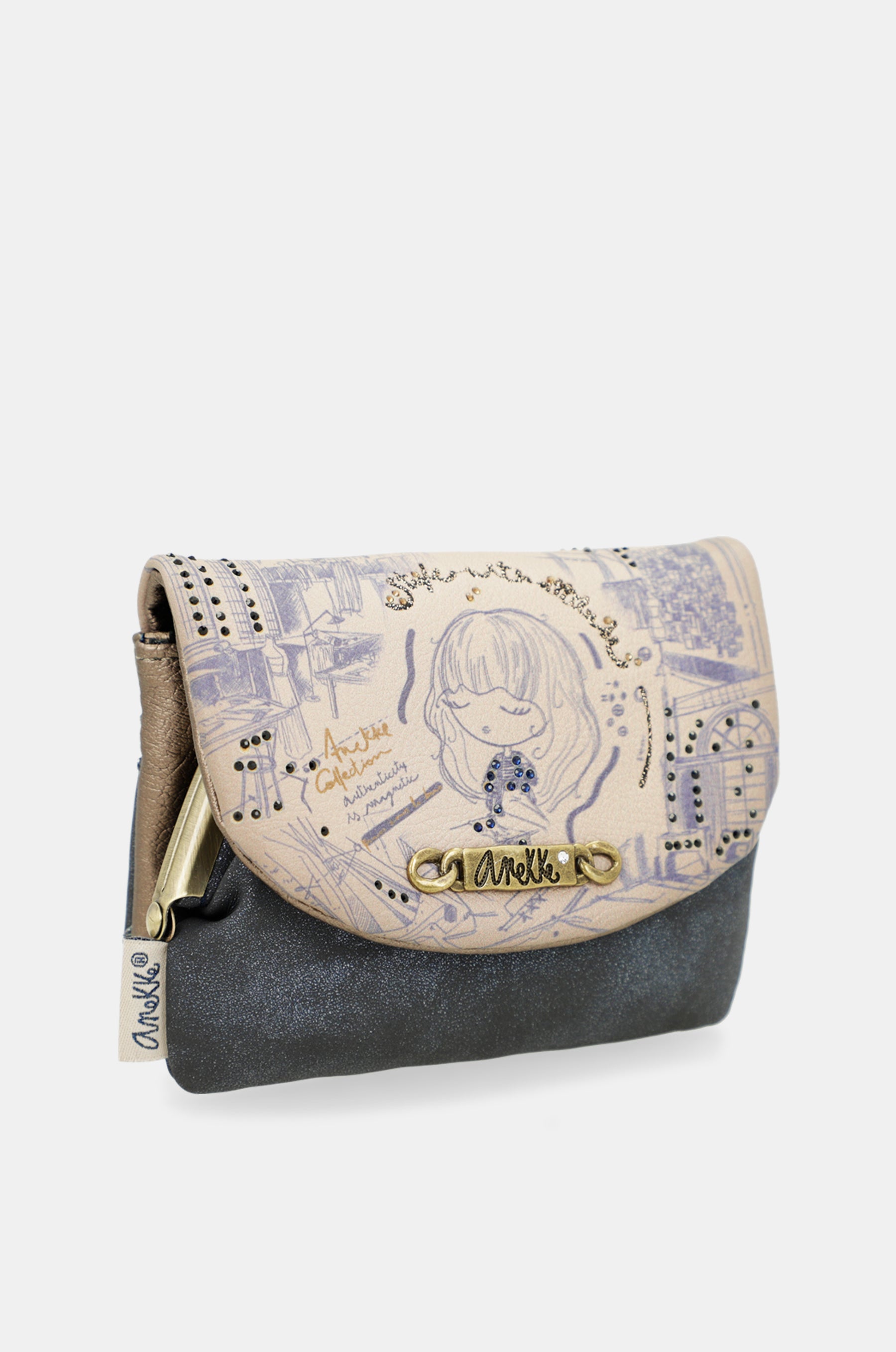 Studio coin purse with flap