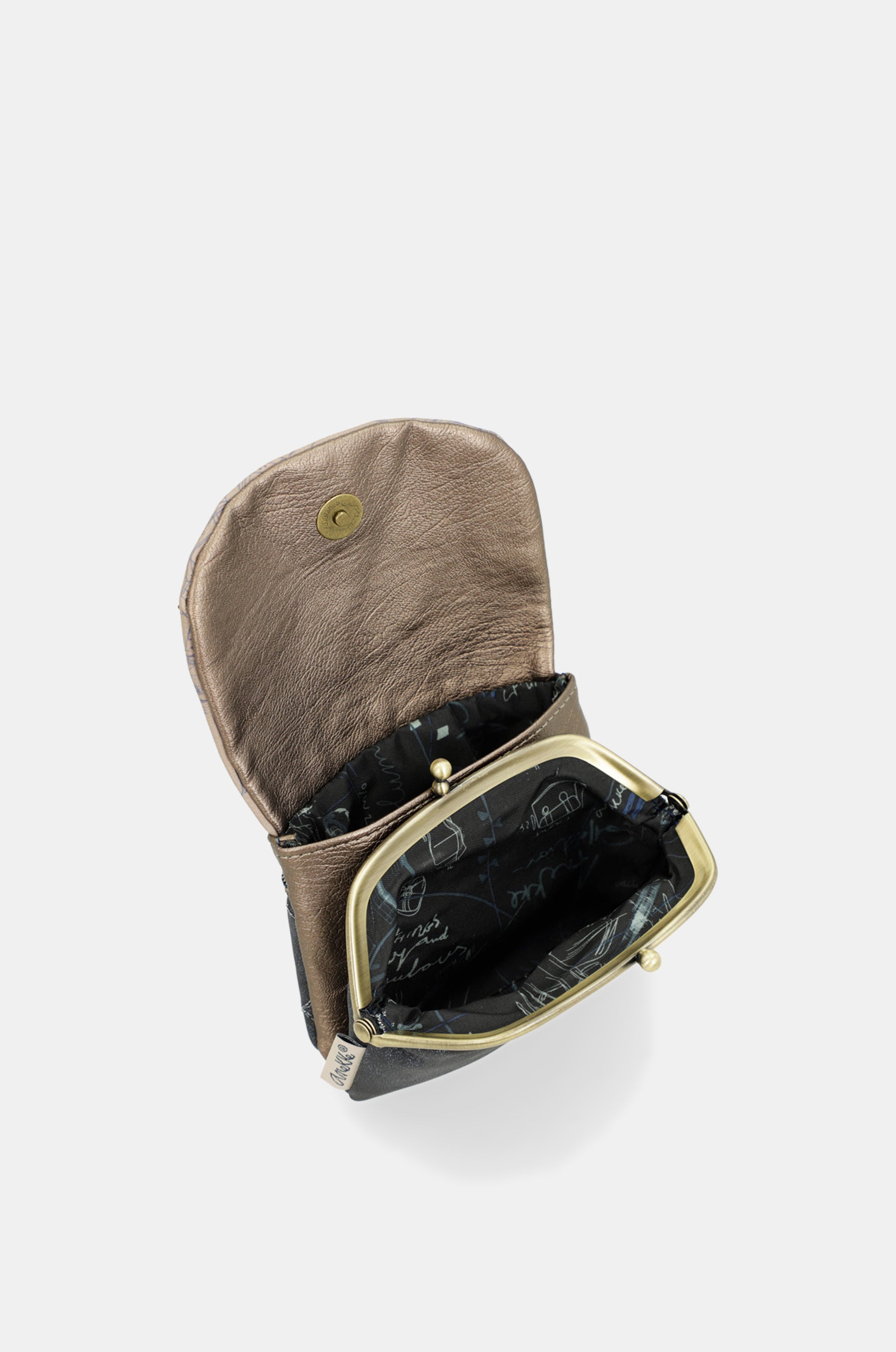 Studio coin purse with flap
