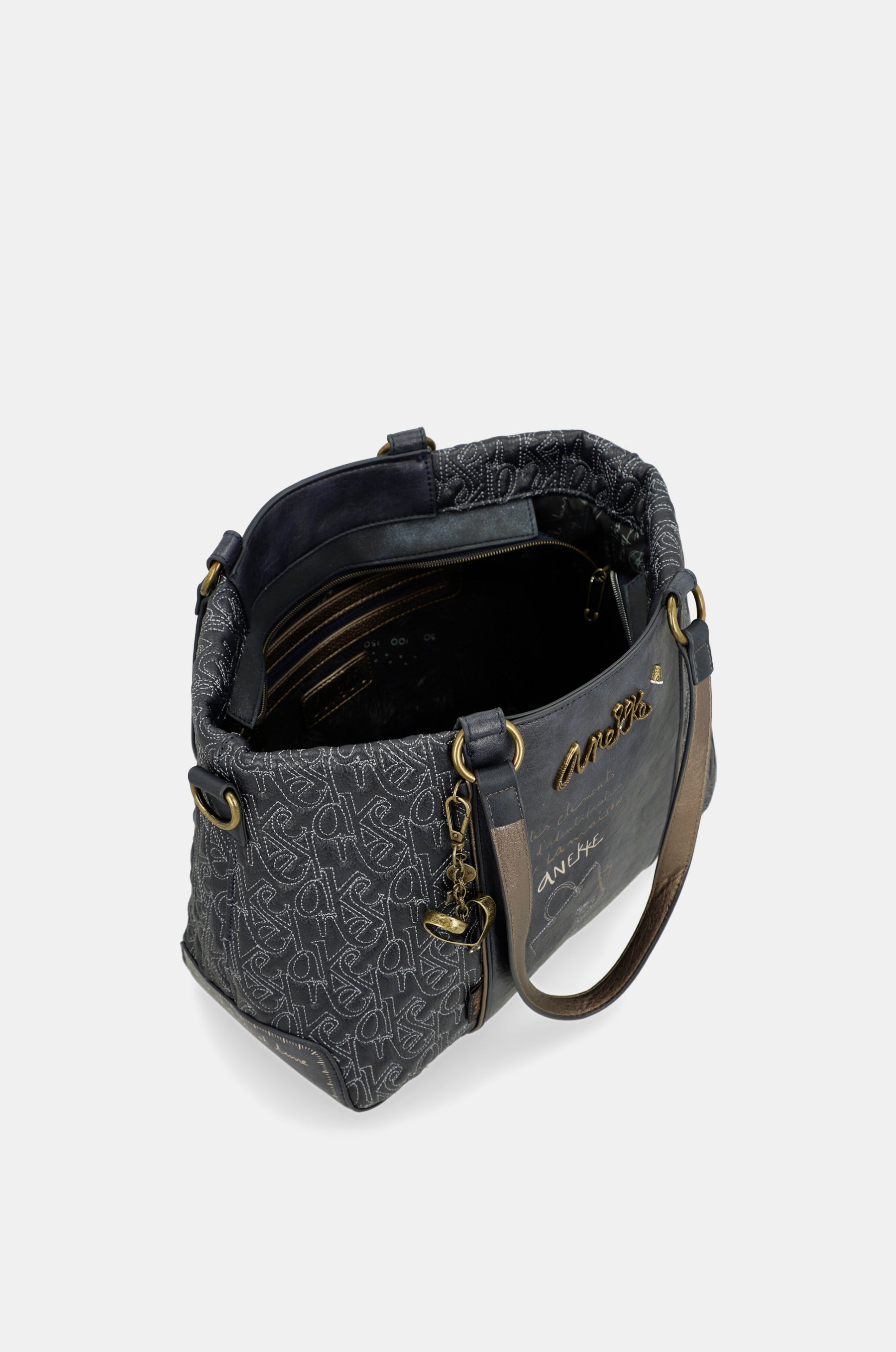 Boutique short-handle bag with shoulder strap