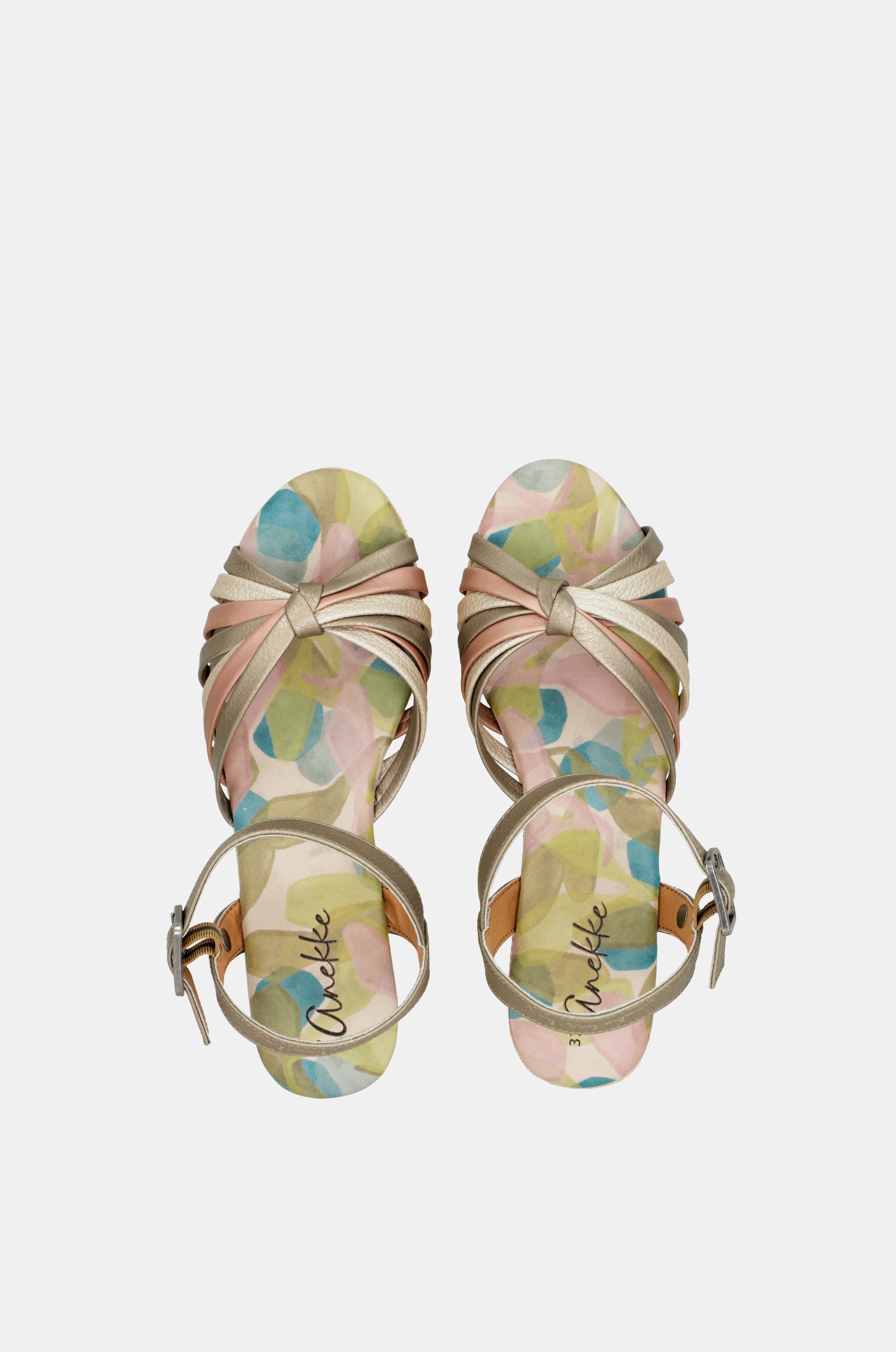 Printed Bloom crossover sandals
