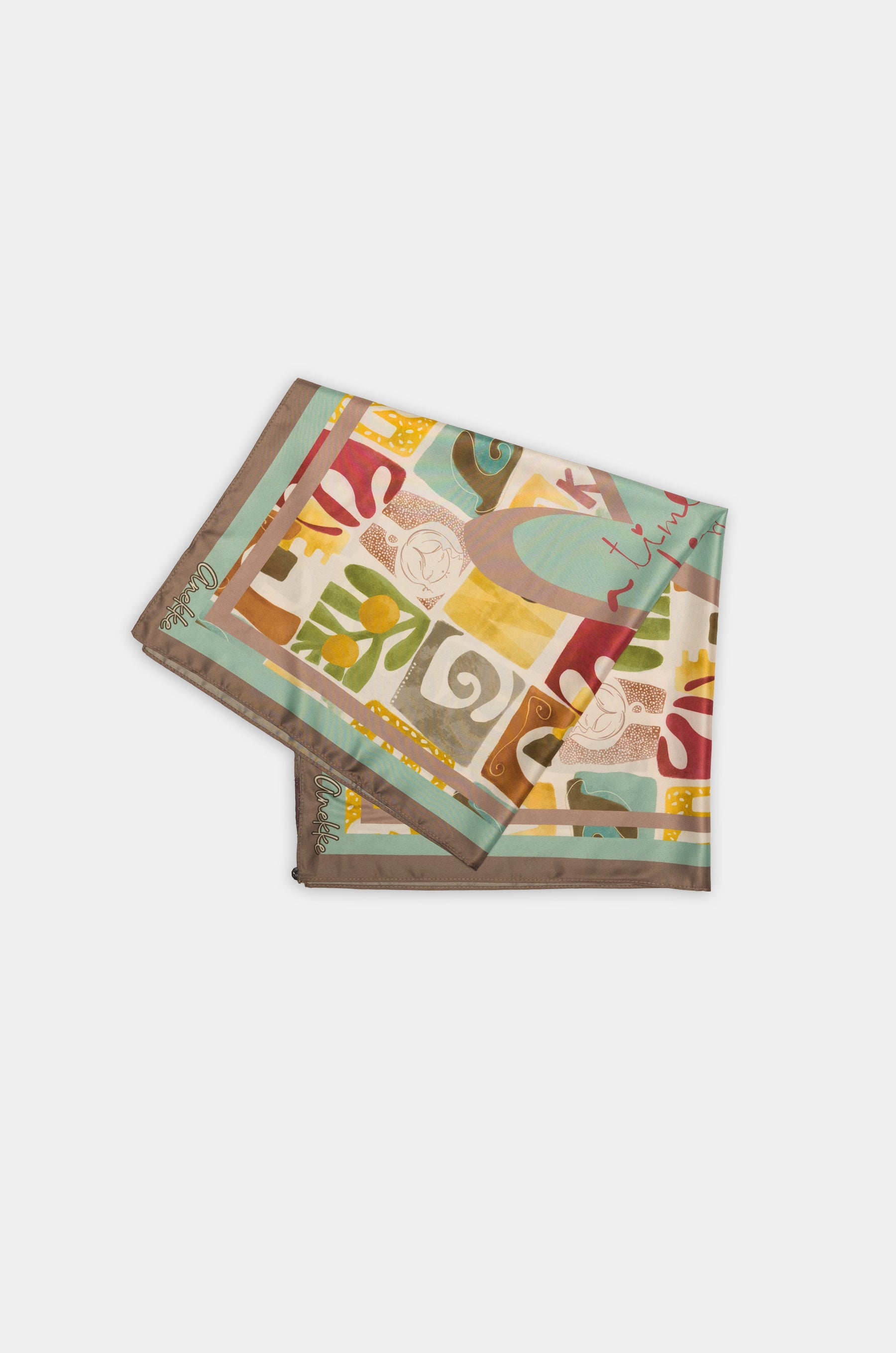 Printed square scarf Amphora
