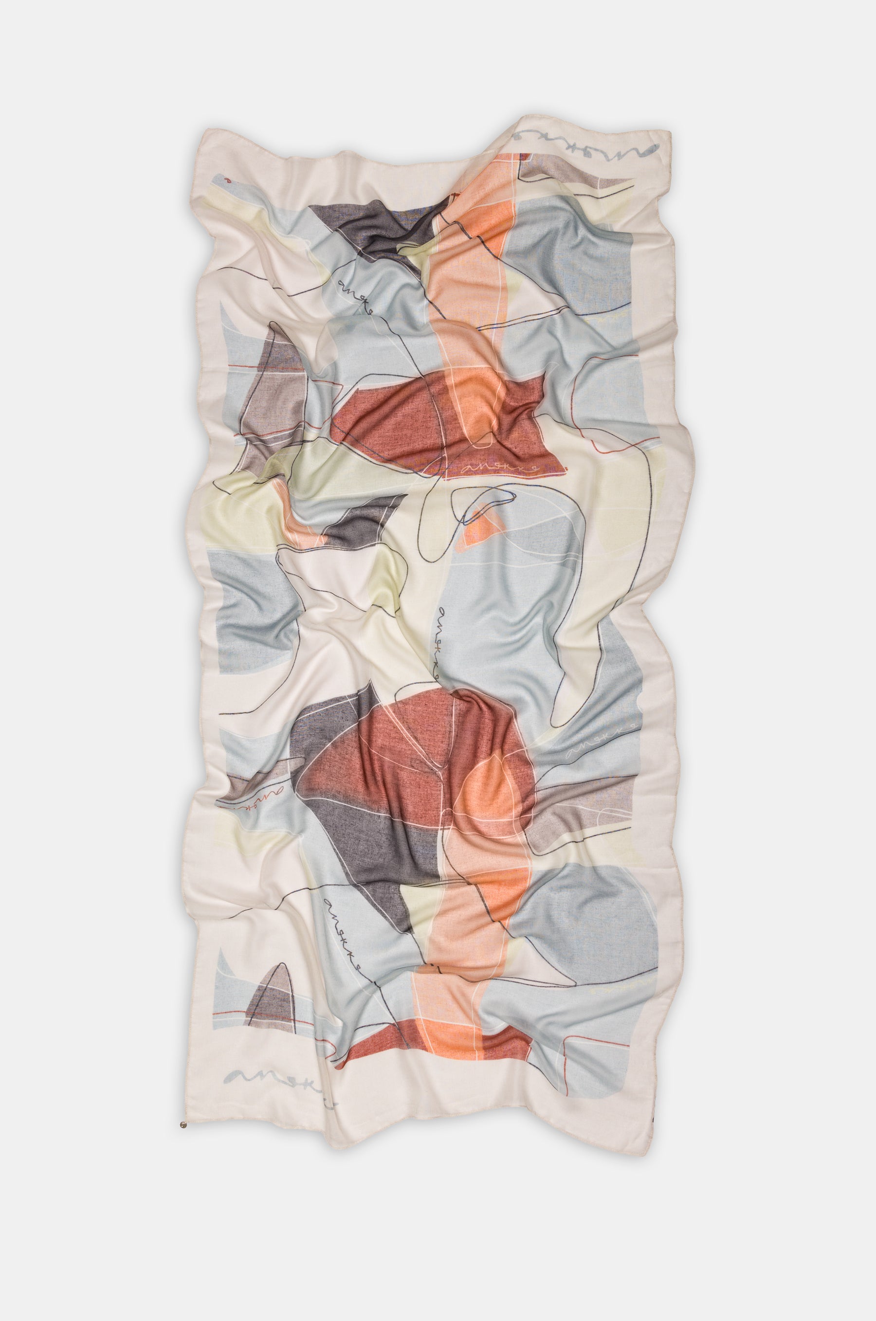 Printed scarf Eikon