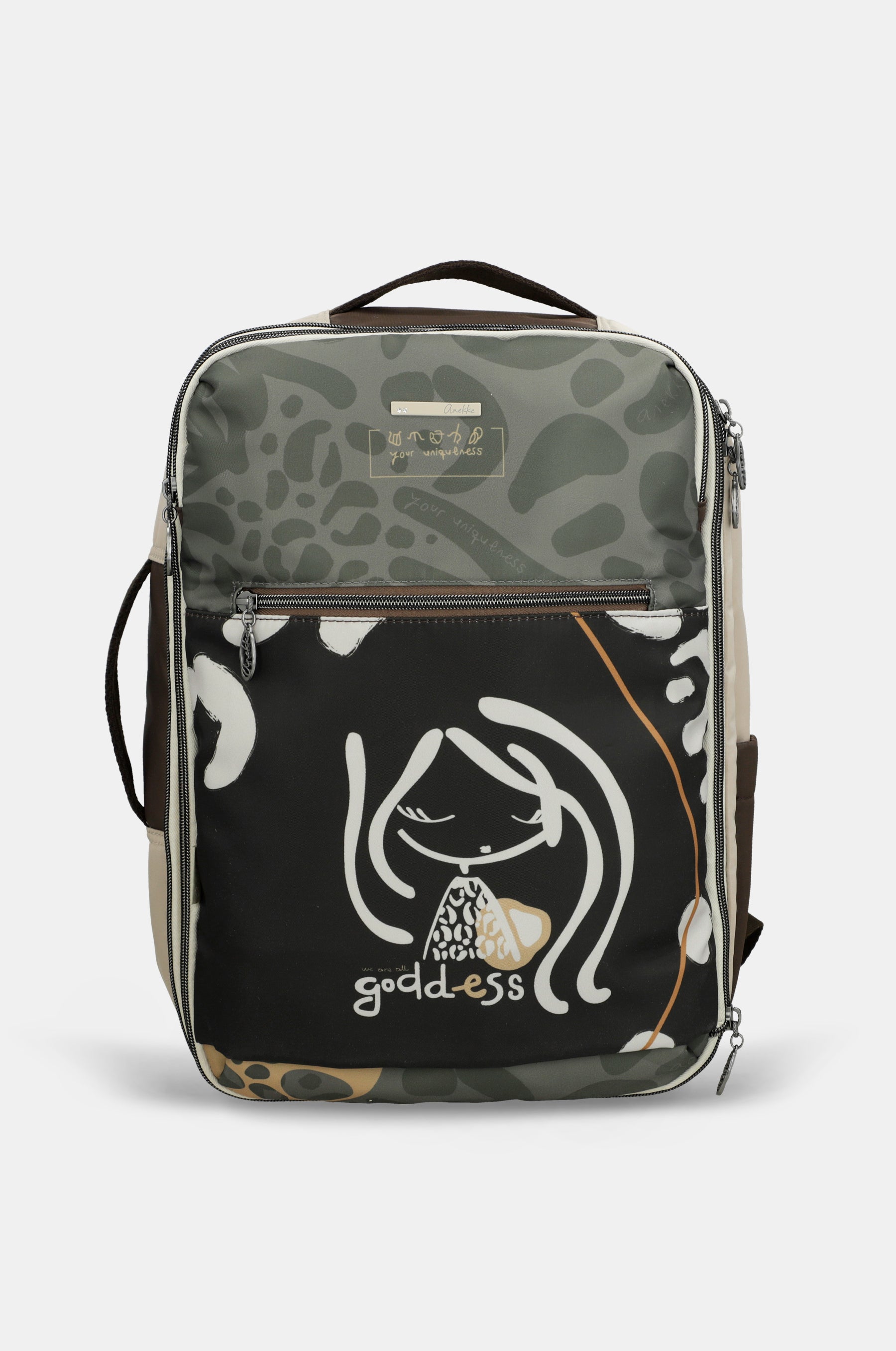 Printed travel backpack Gaia