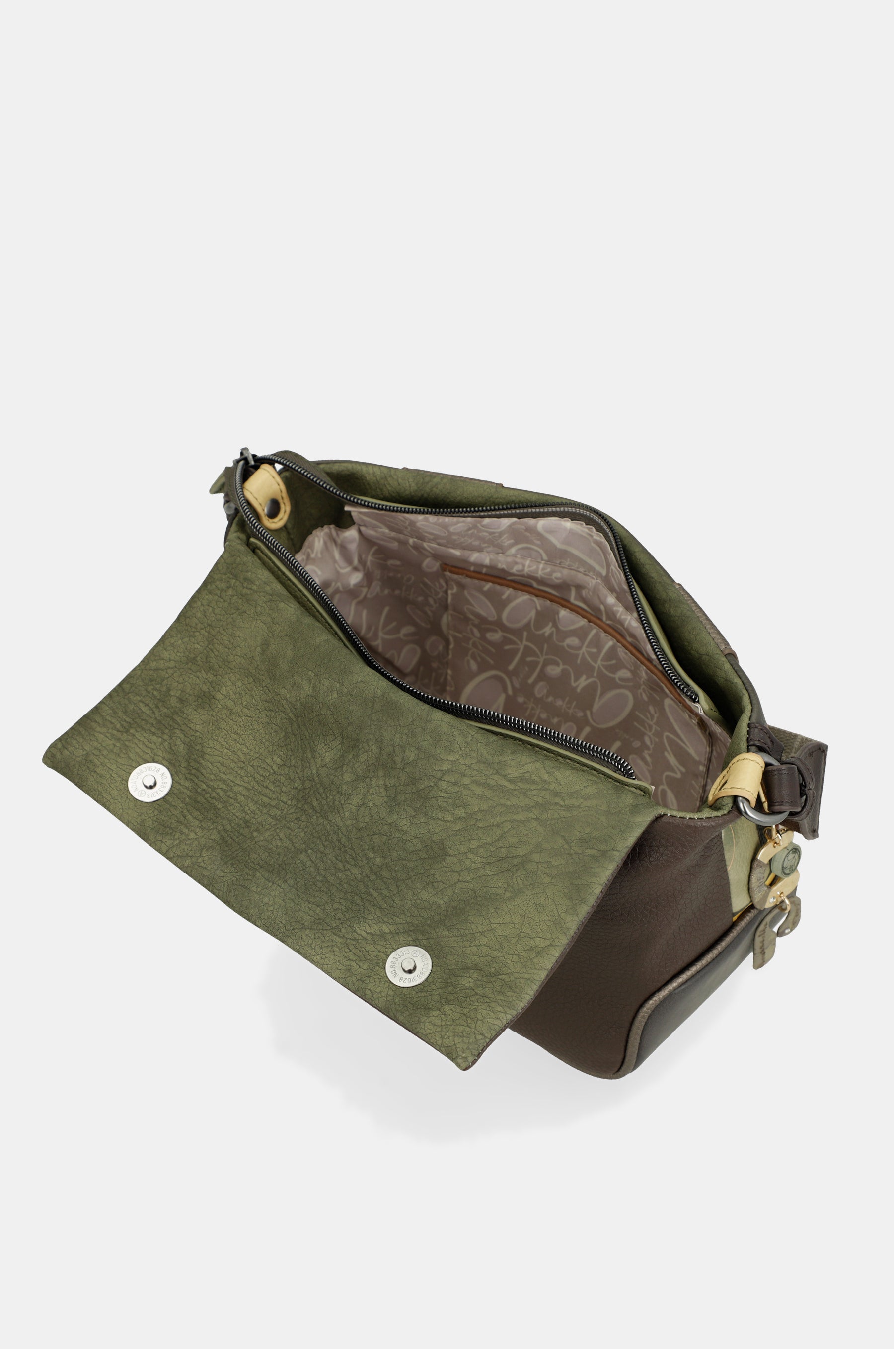 Crossbody bag with printed flap Amphora