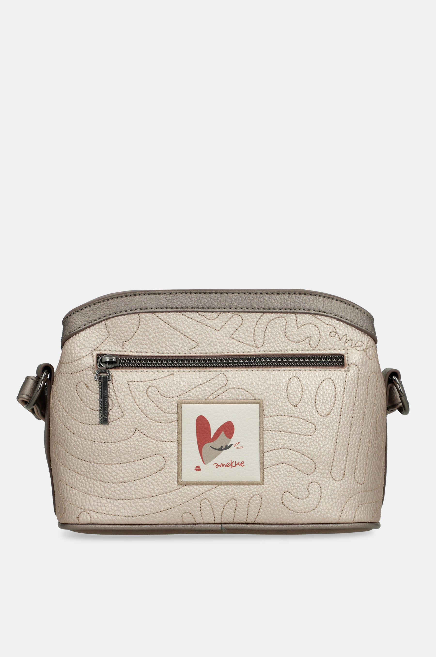 Triple-compartment crossbody bag Olympia