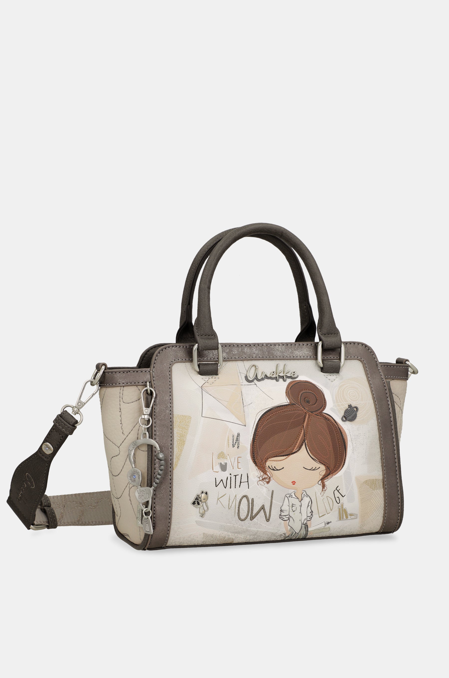 Short-handle bag and crossbody bag Sophia