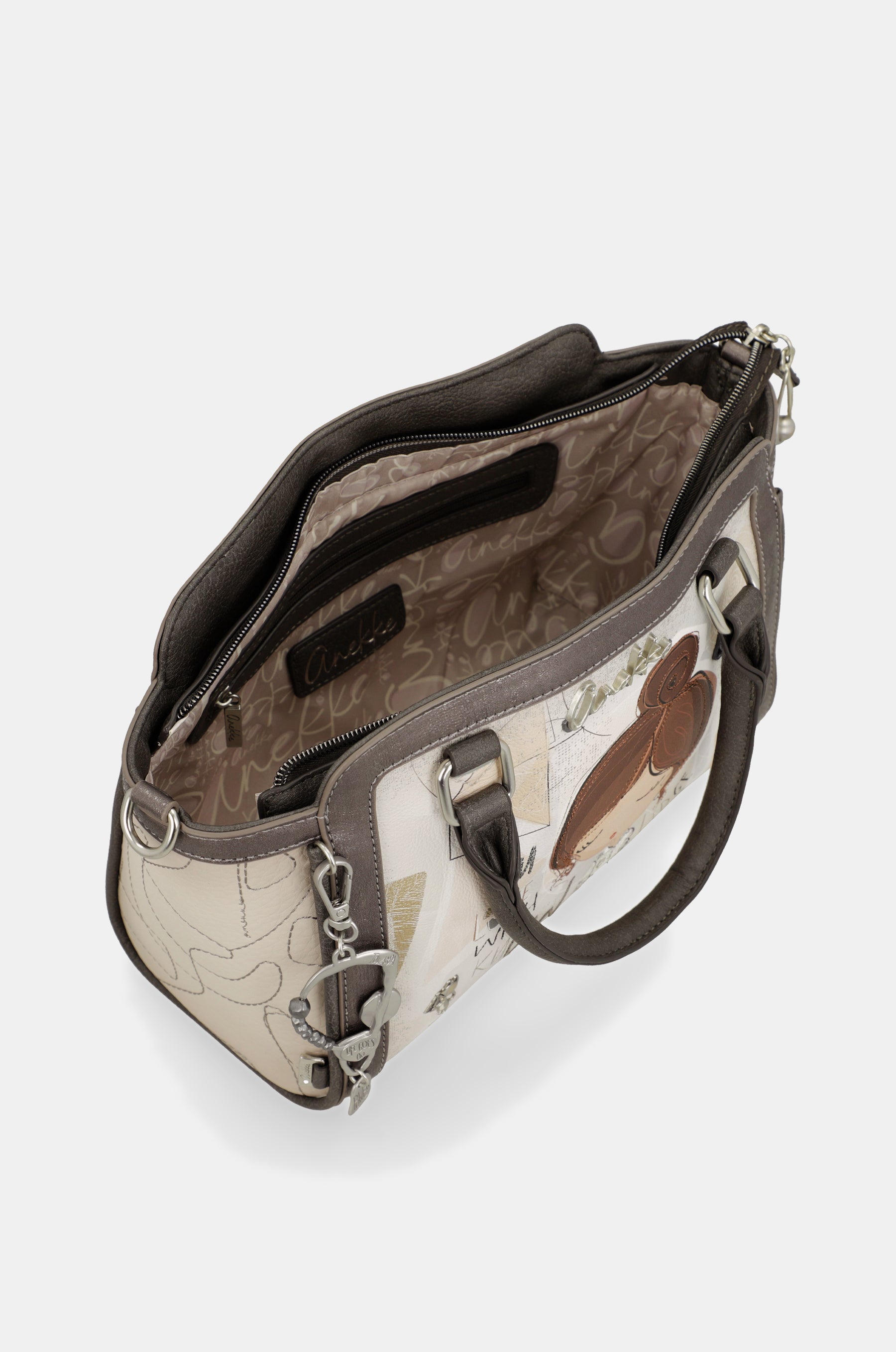 Short-handle bag and crossbody bag Sophia