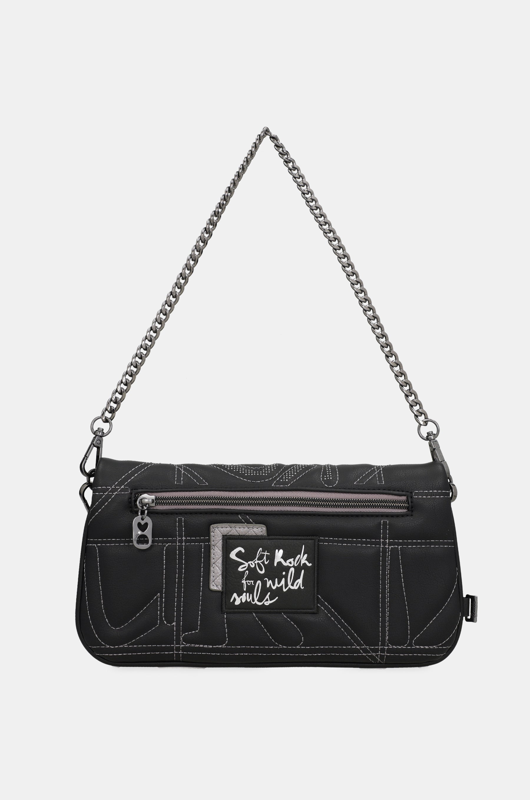 Crossbody bag Iron with metal handle