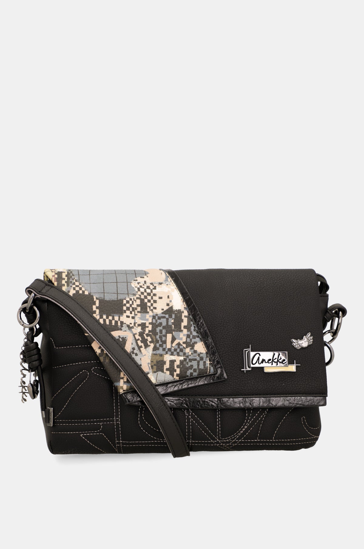 Crossbody bag Iron with flap