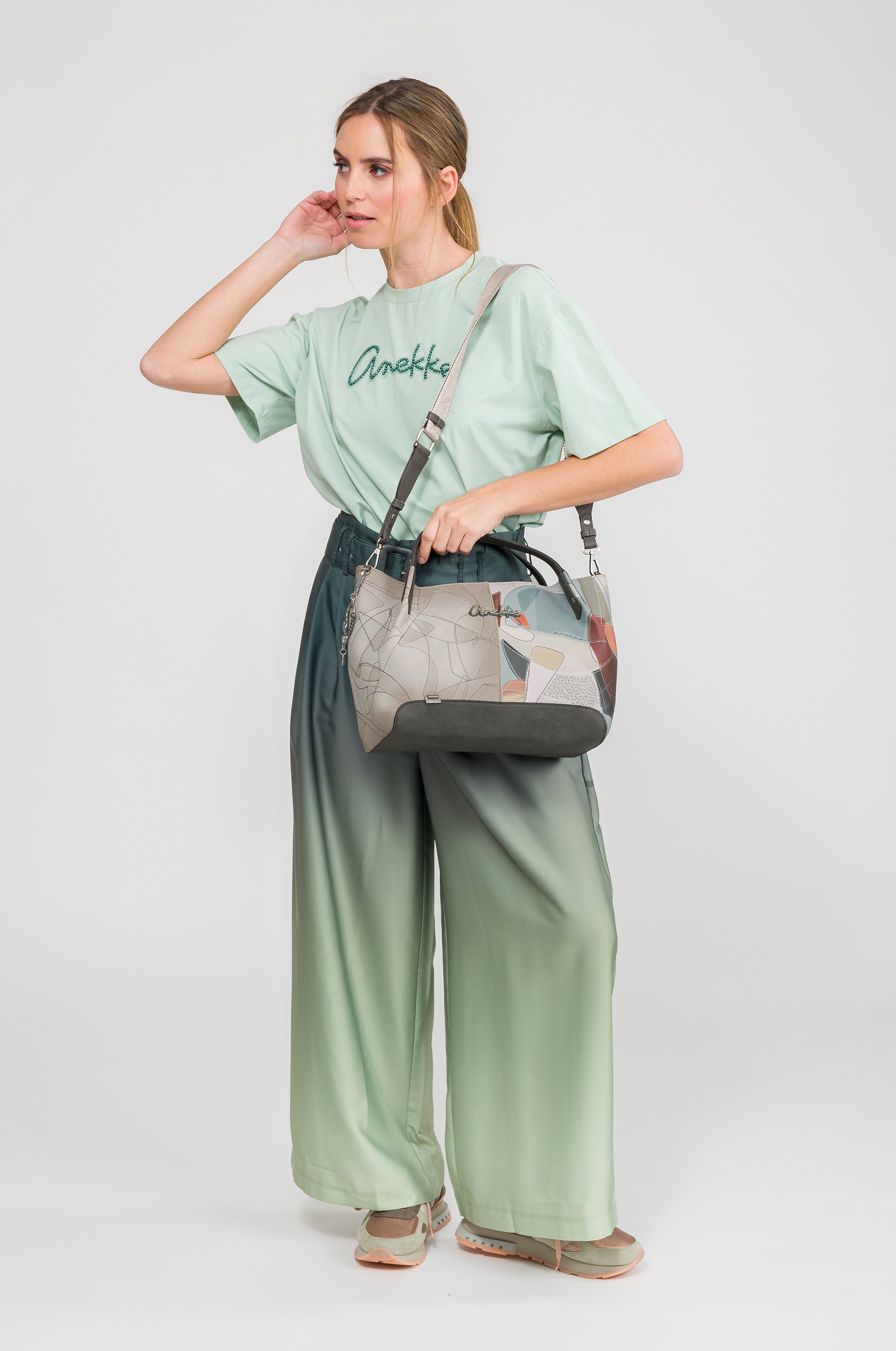 Short-handle bag and crossbody bag Auralis