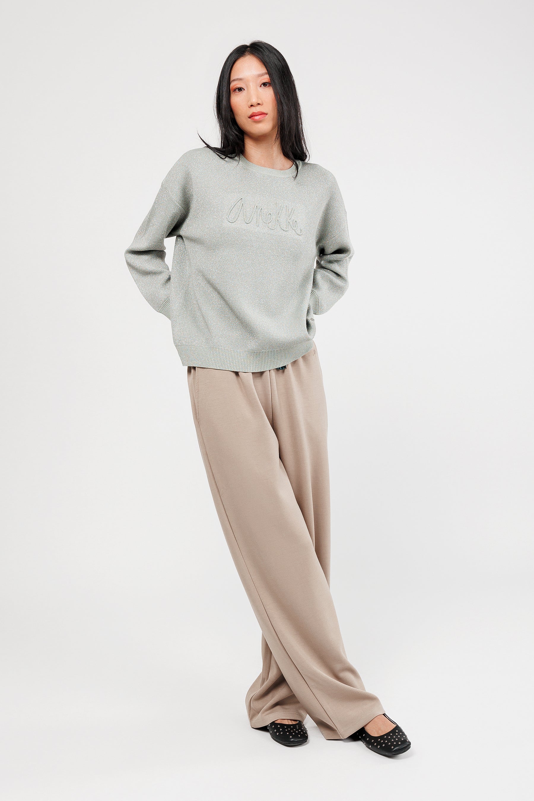 Army green trousers