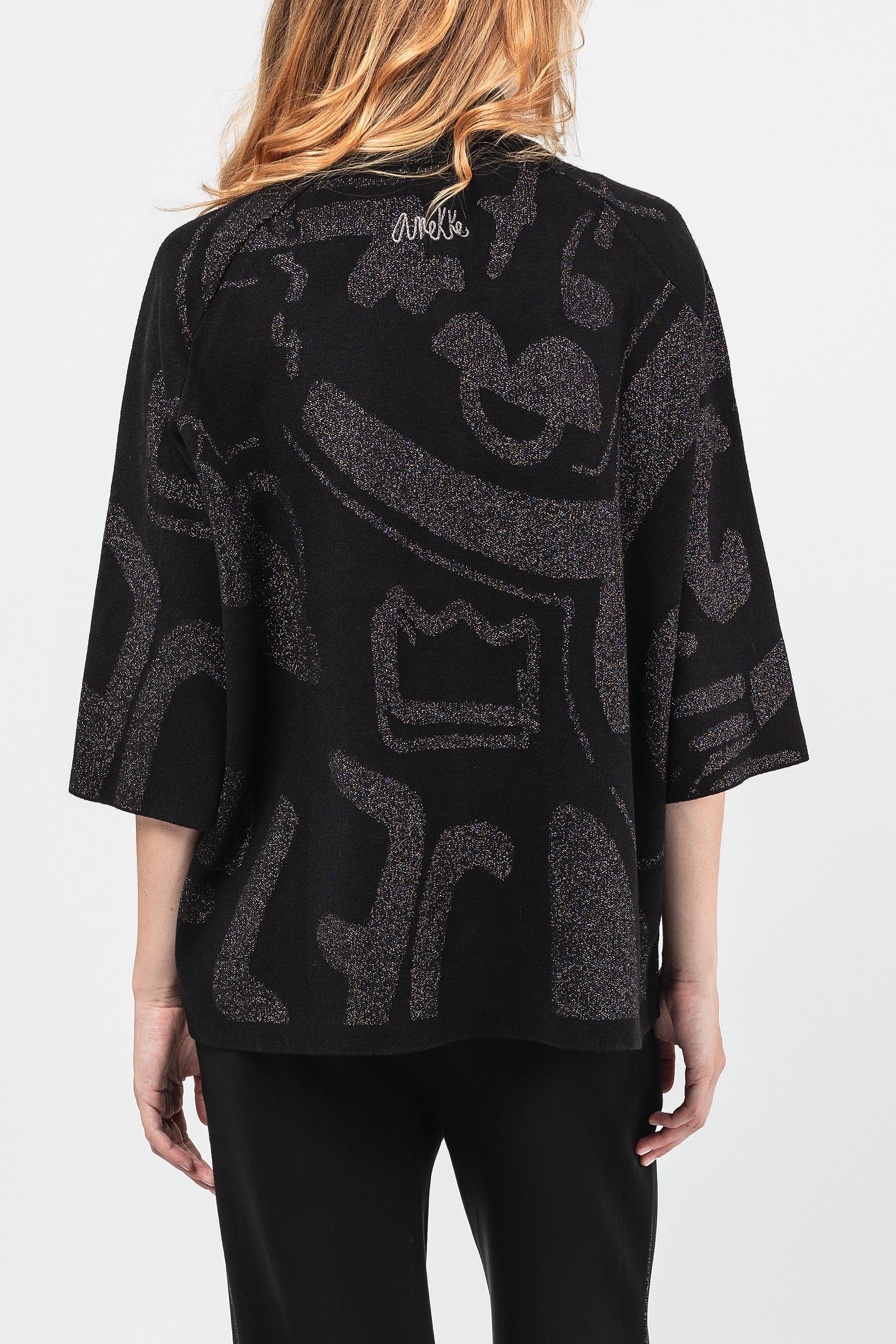 Black and silver cardigan