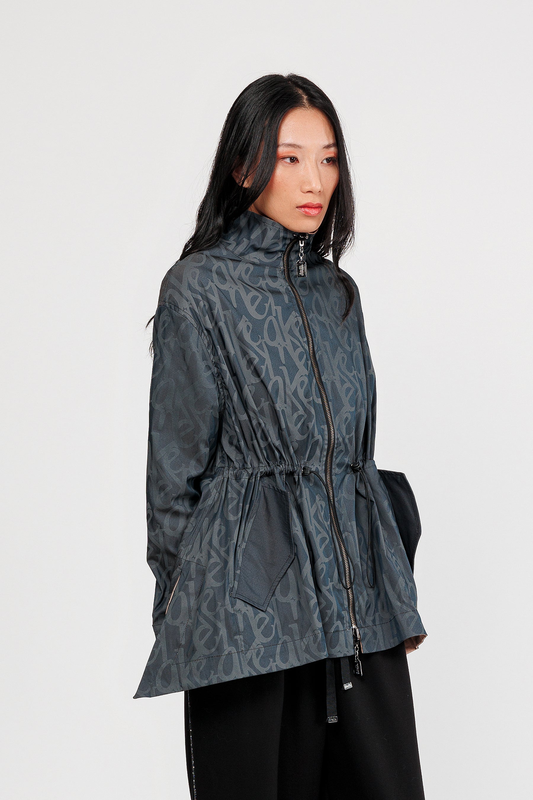 Black & beige reversible jacket