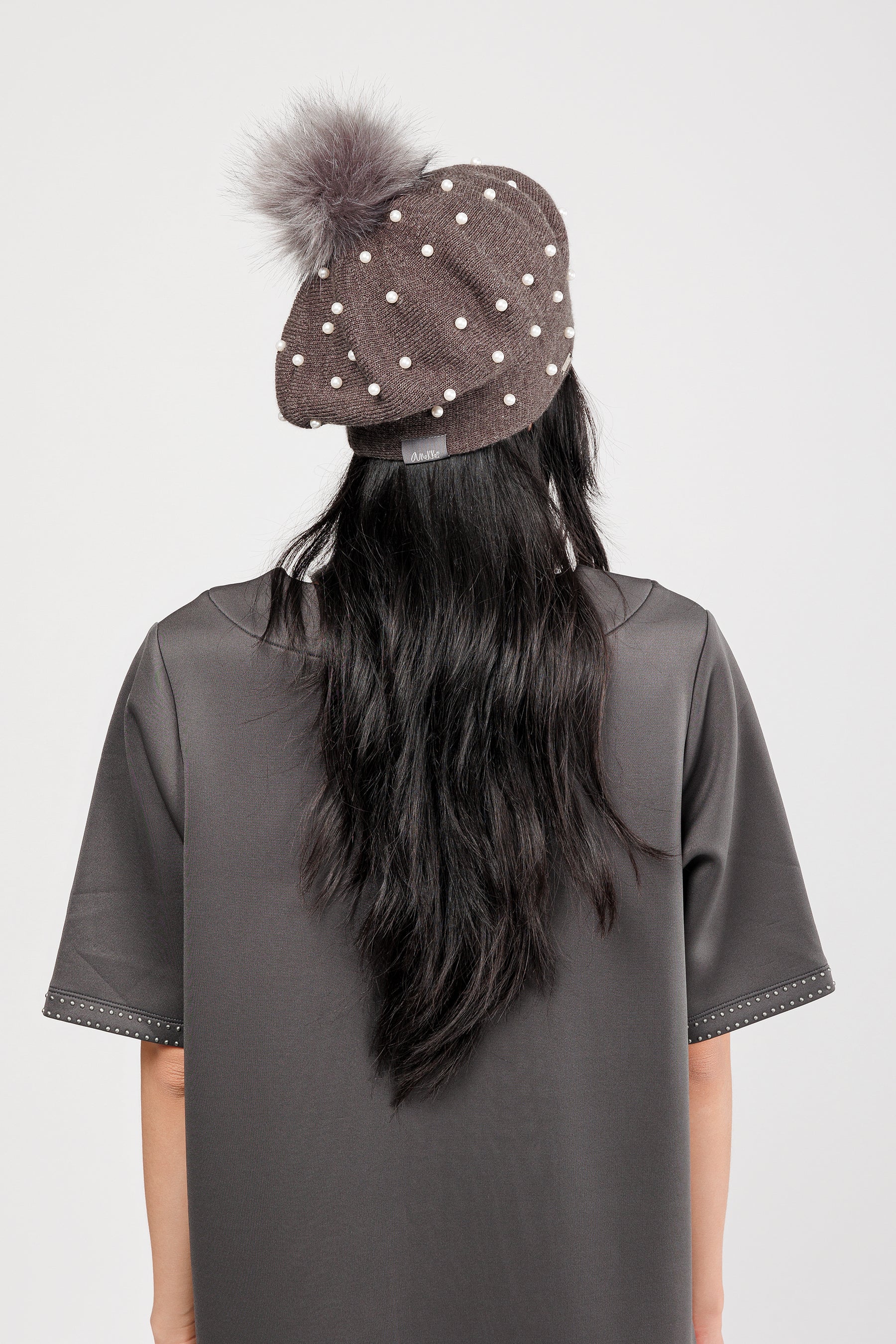 Real knitted beret