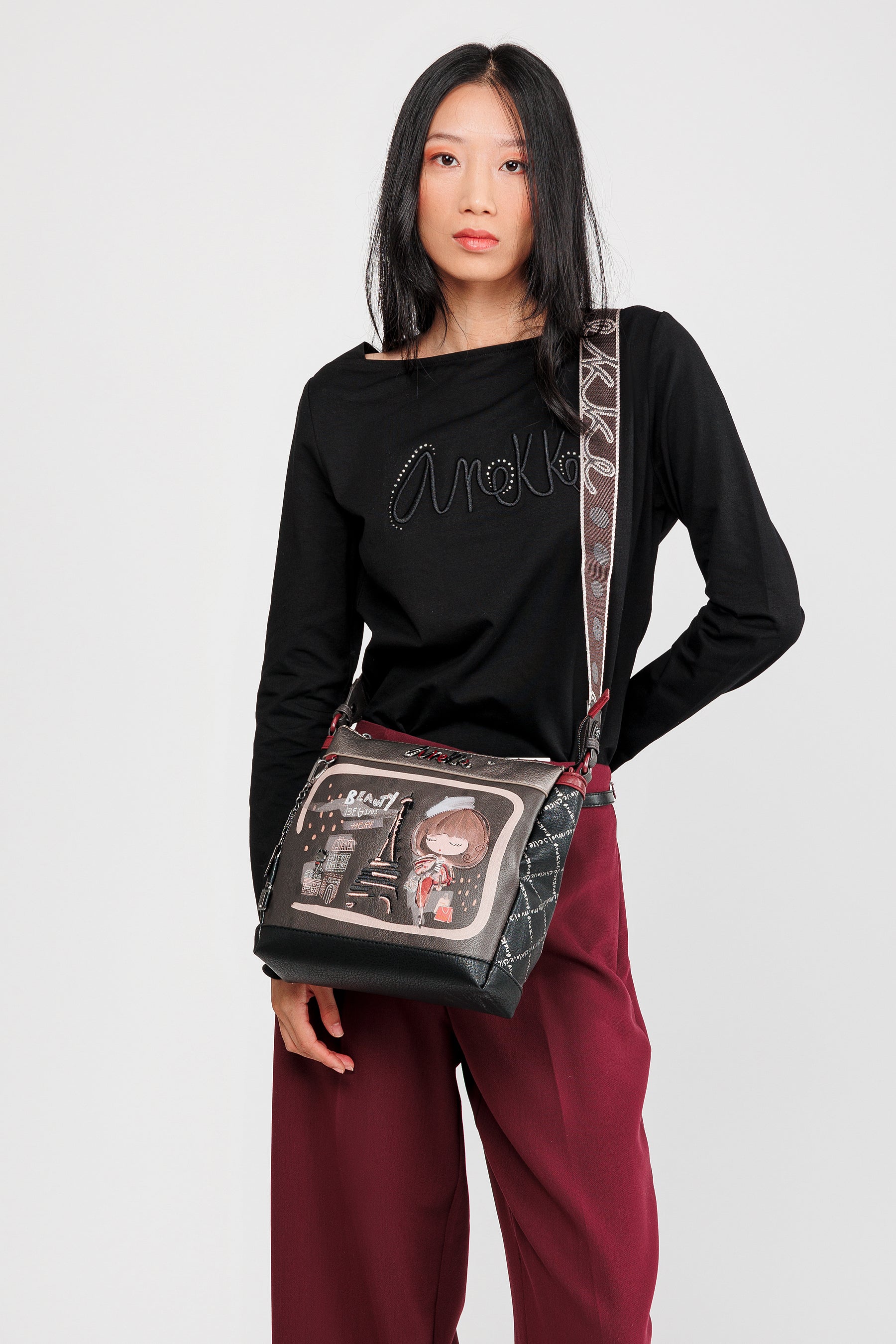 Mademoiselle 3-compartment crossbody bag