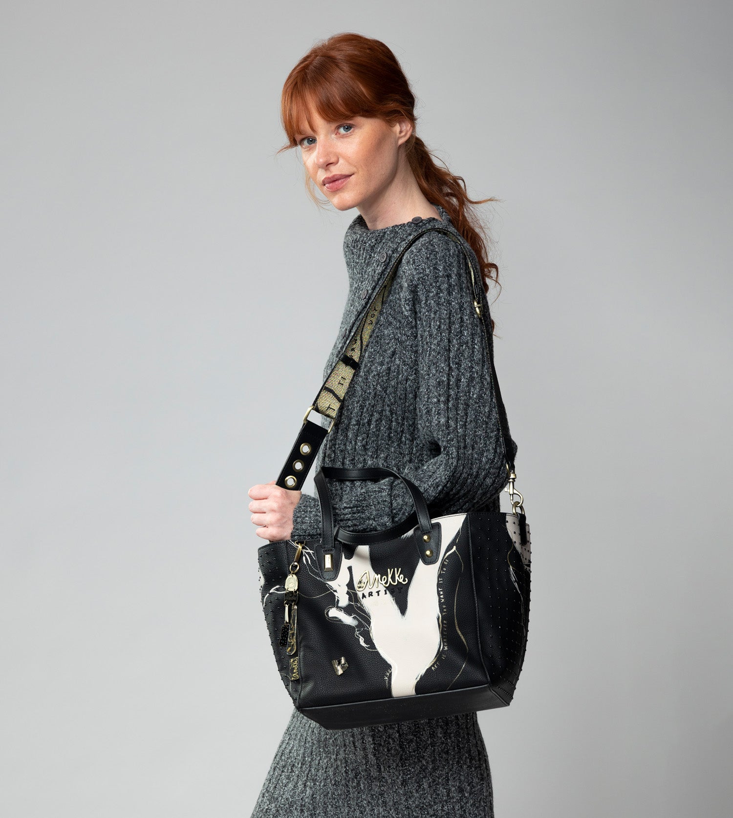 Large black shopper Nature Shodō