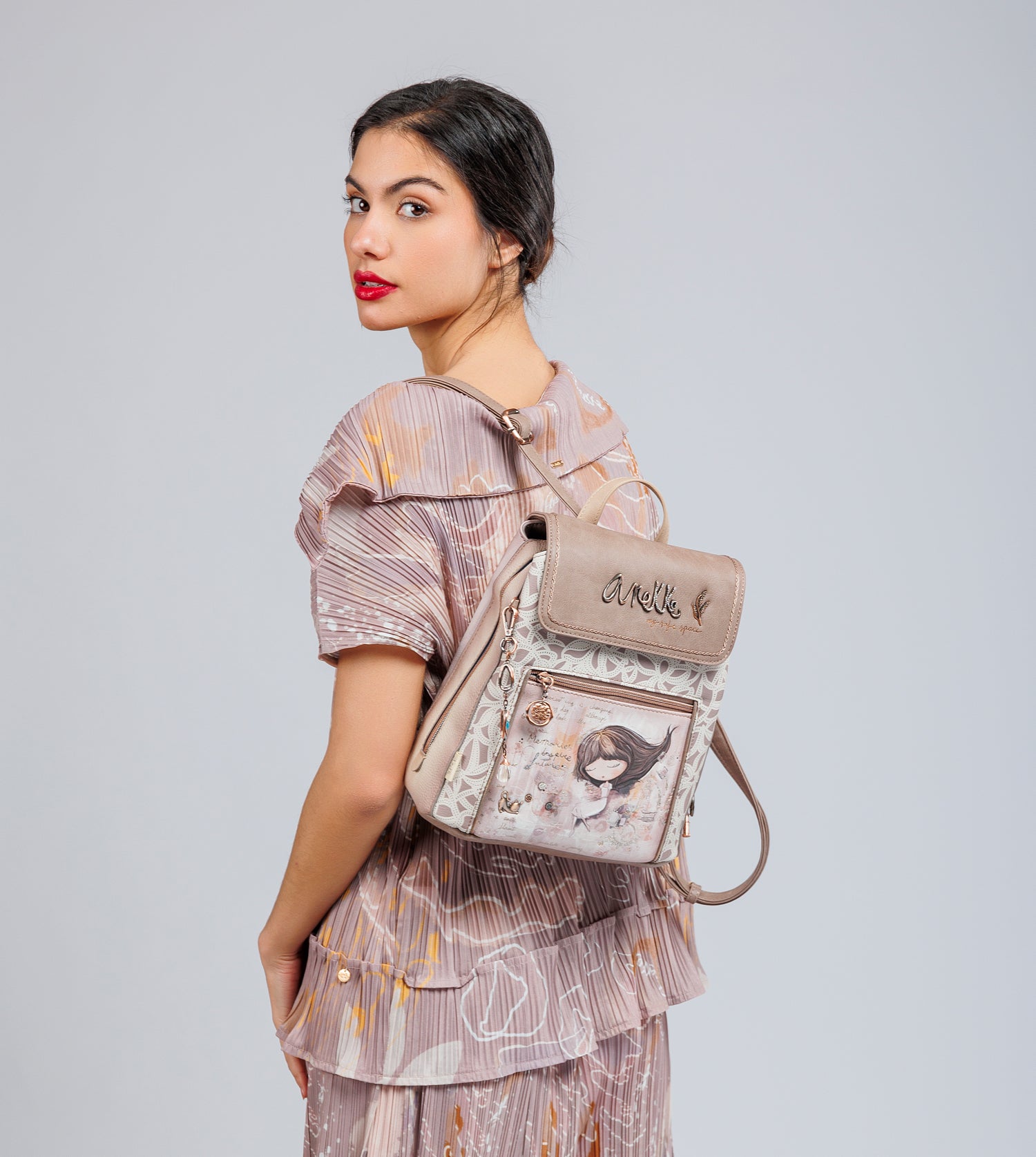 Backpack with flap Memories