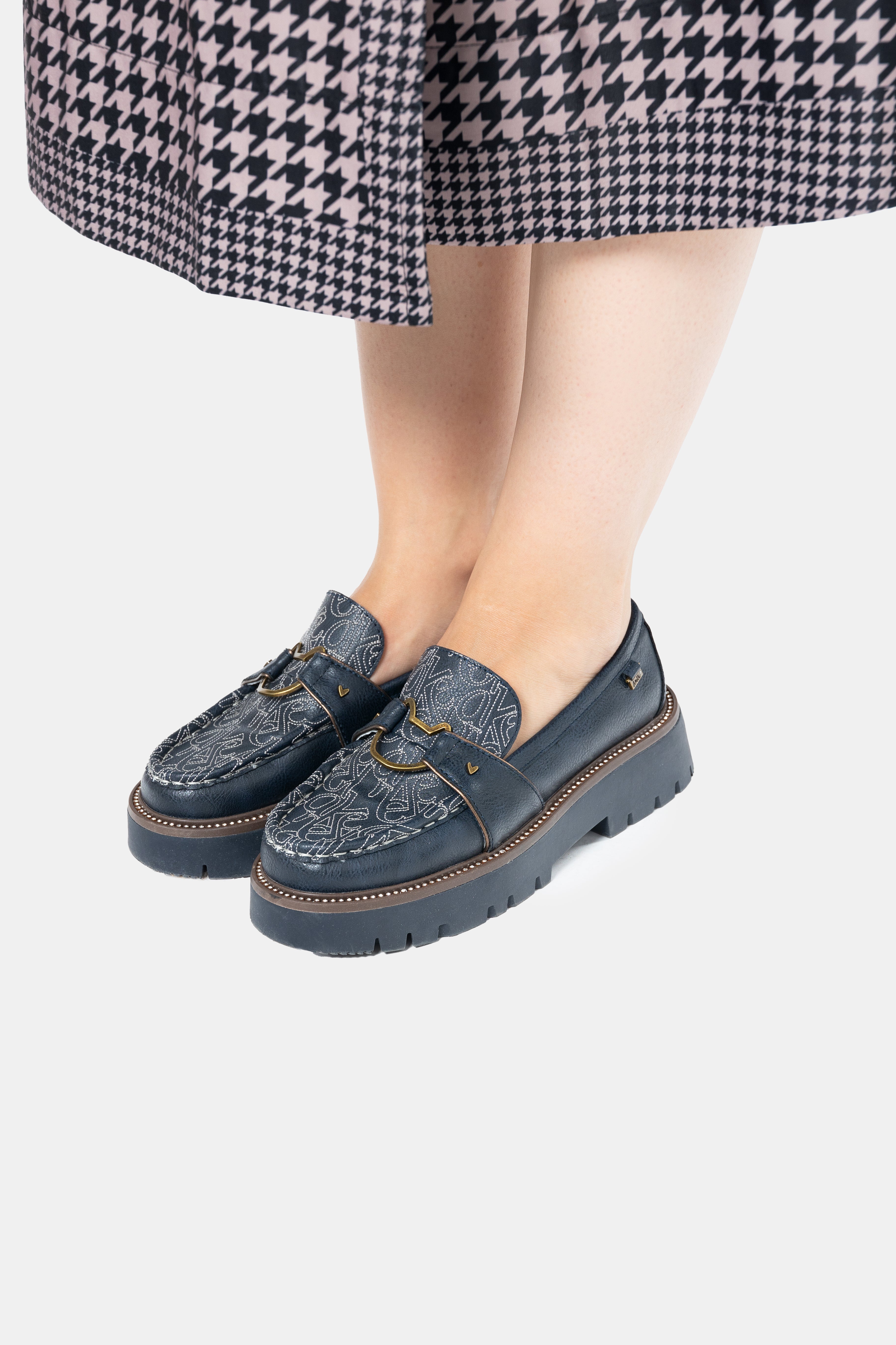 Towanda navy blue loafers