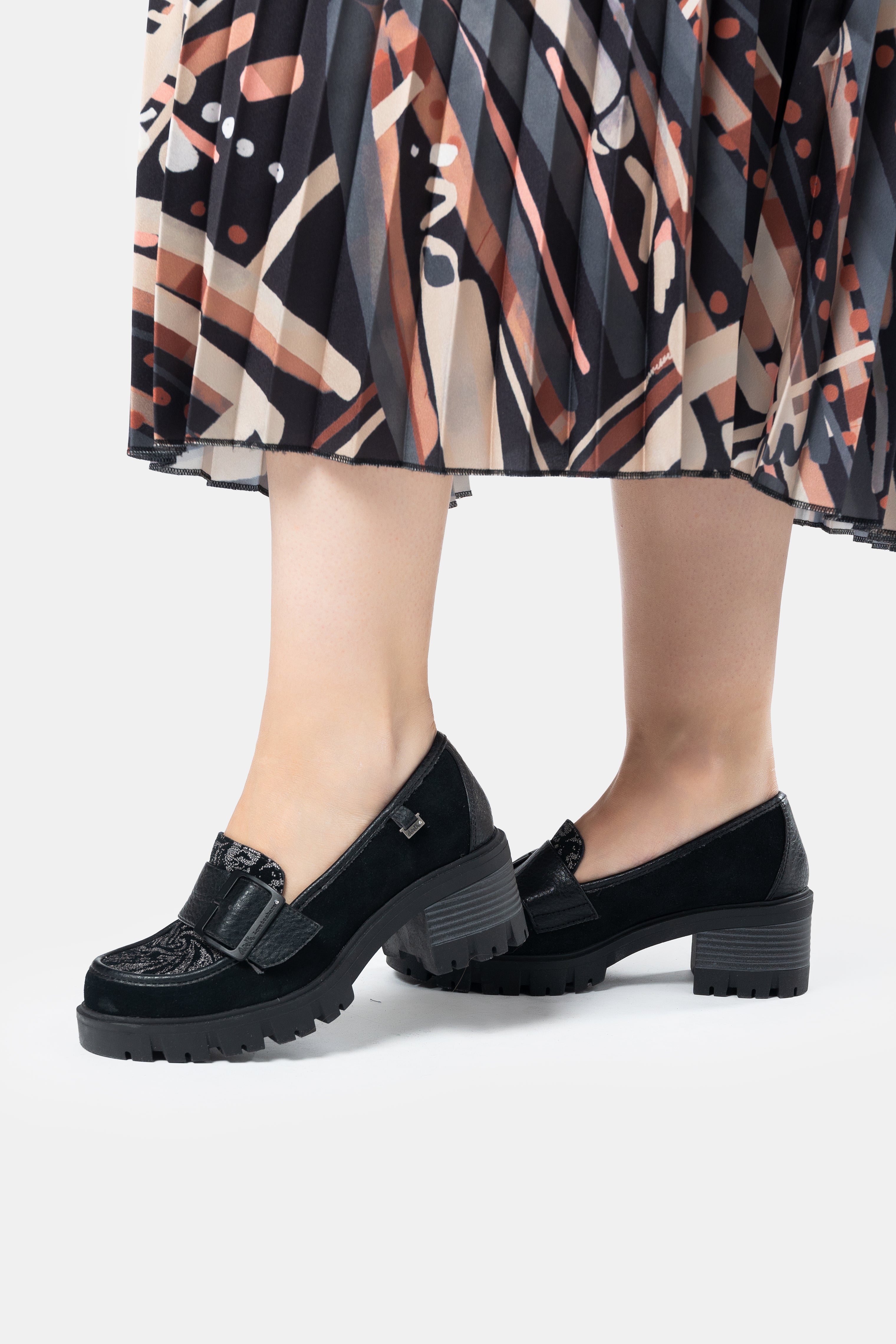 Black loafers