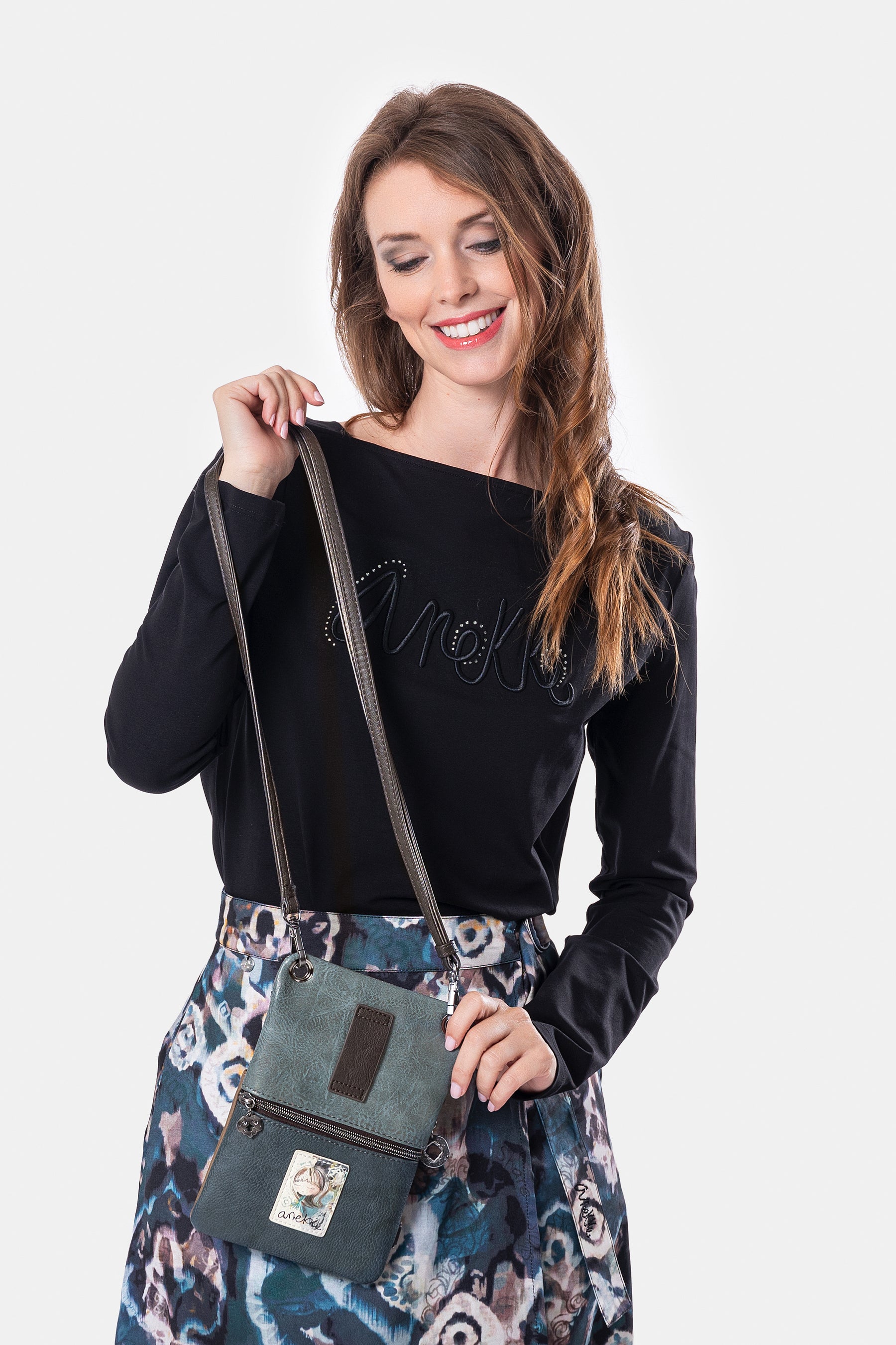 Manifesto 2-compartment mini crossbody bag