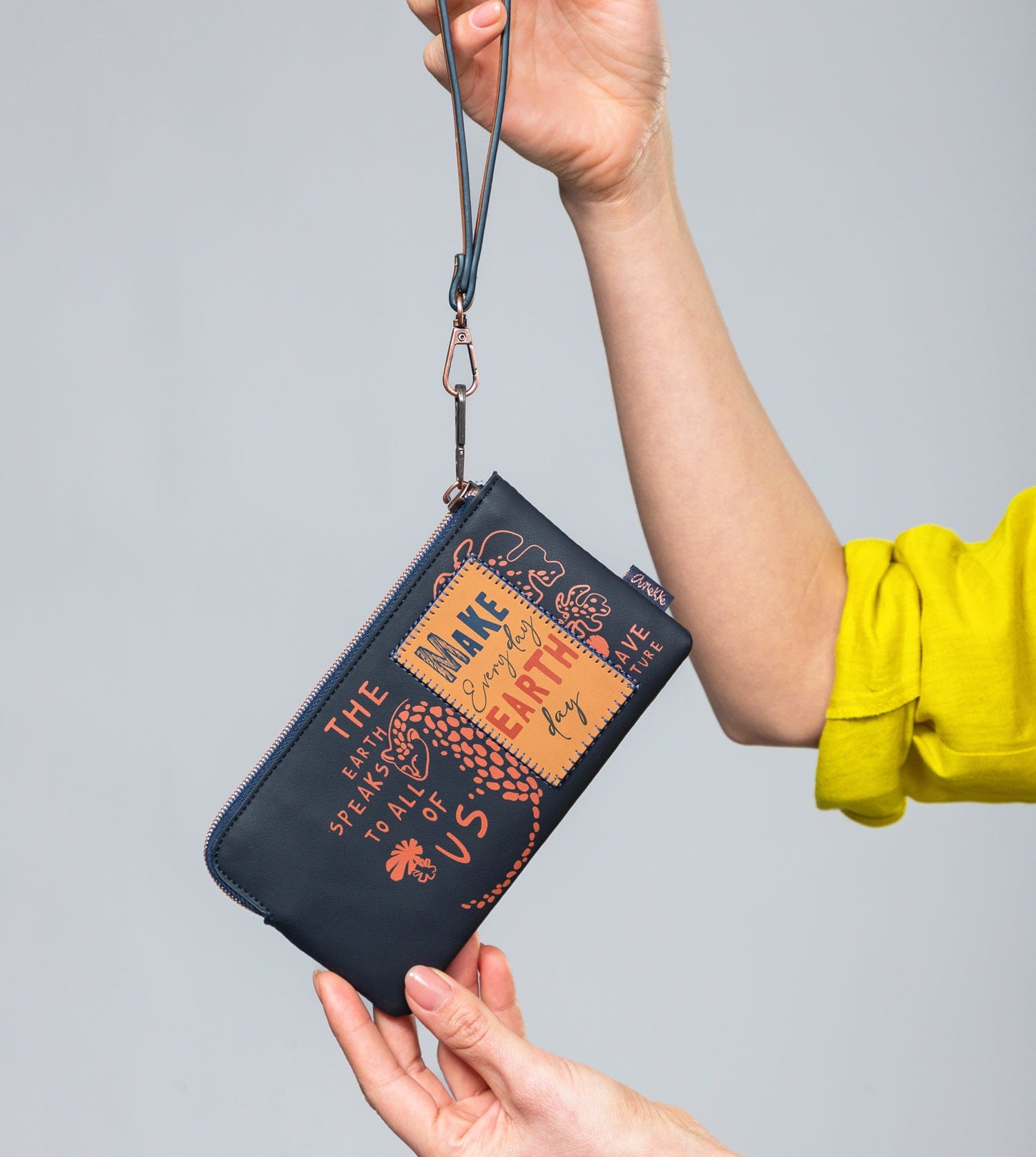 Navy blue RFID wallet Nature Pachamama