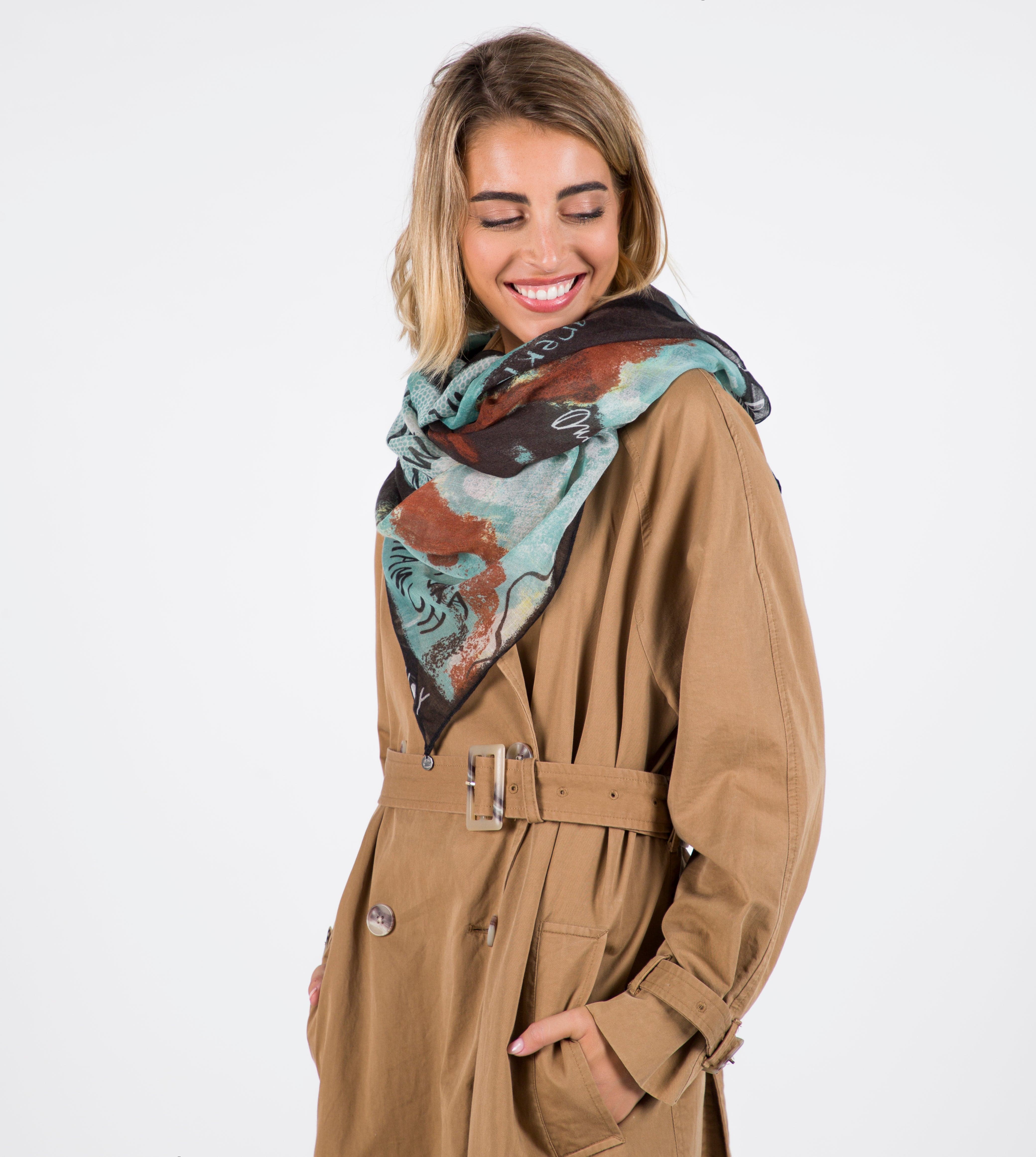 Woods scarf green