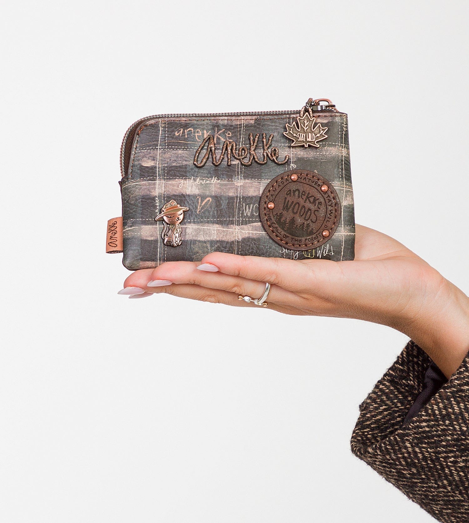 Wild printed coin purse
