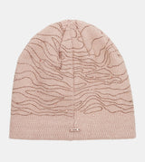 Pink knitted beanie