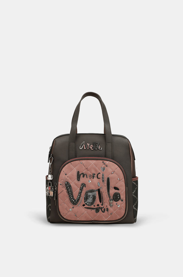 Parisian short-handle medium backpack