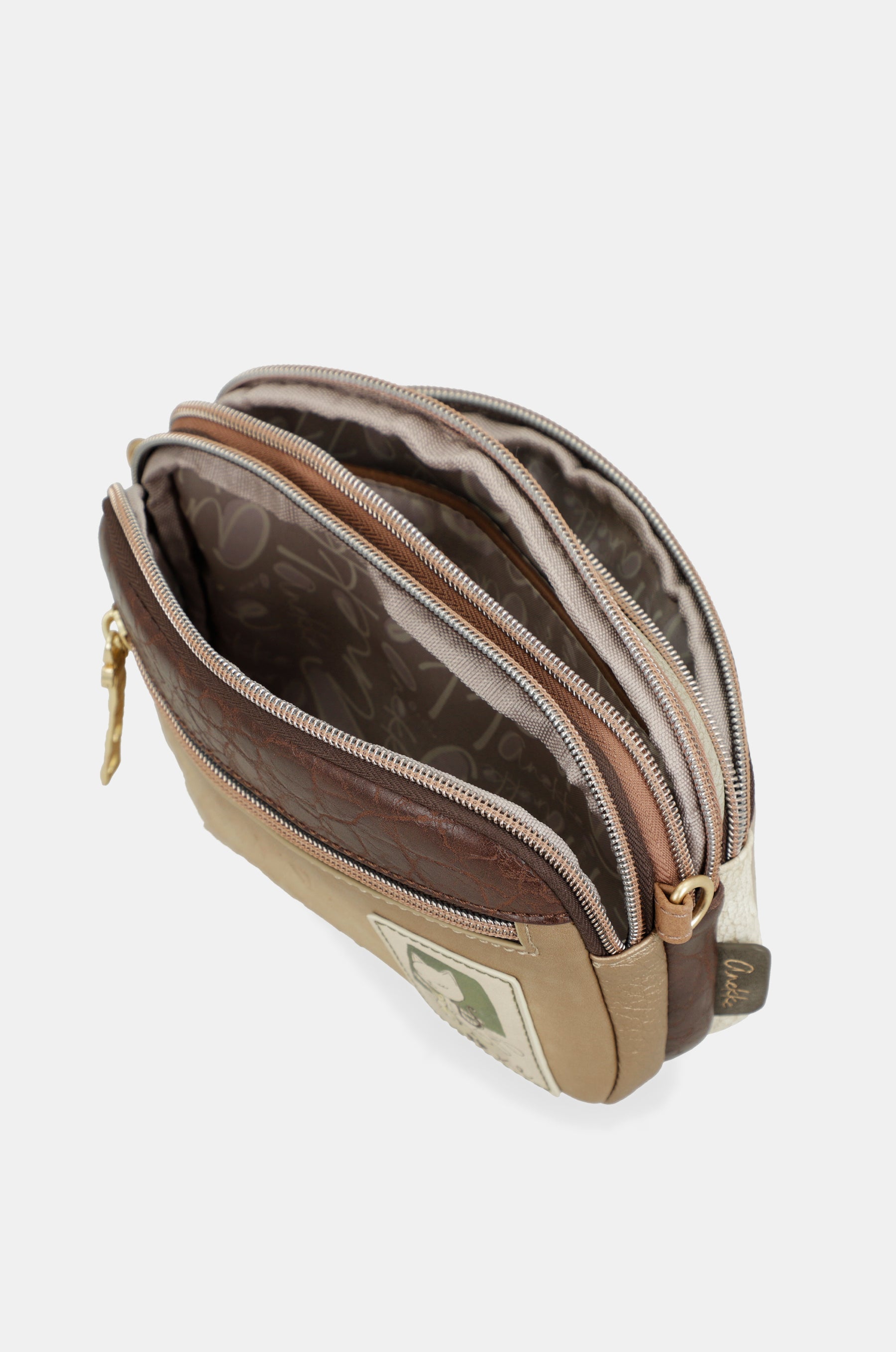Small triple-compartment crossbody bag Muse