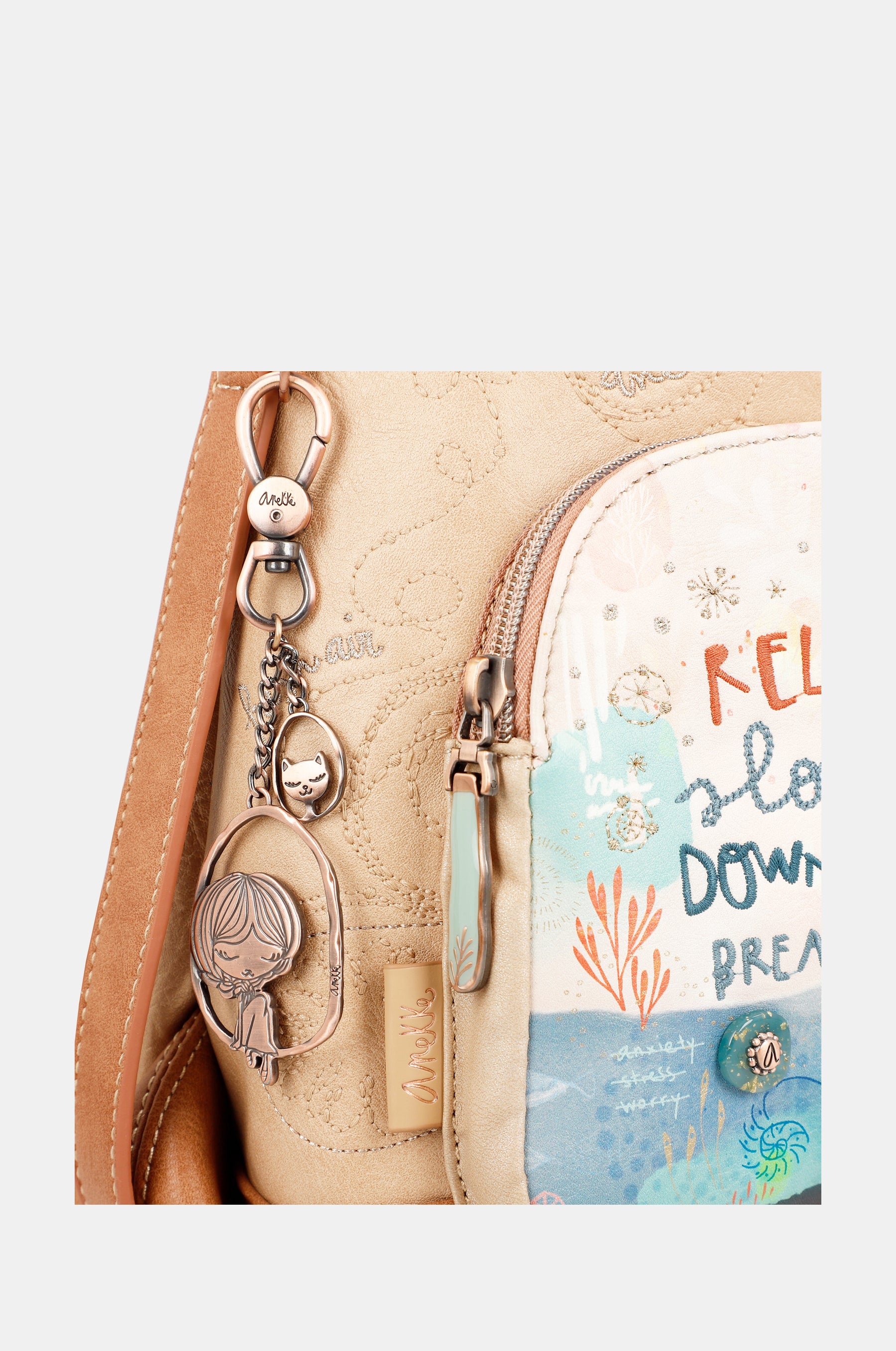 Mediterranean backpack with front pocket