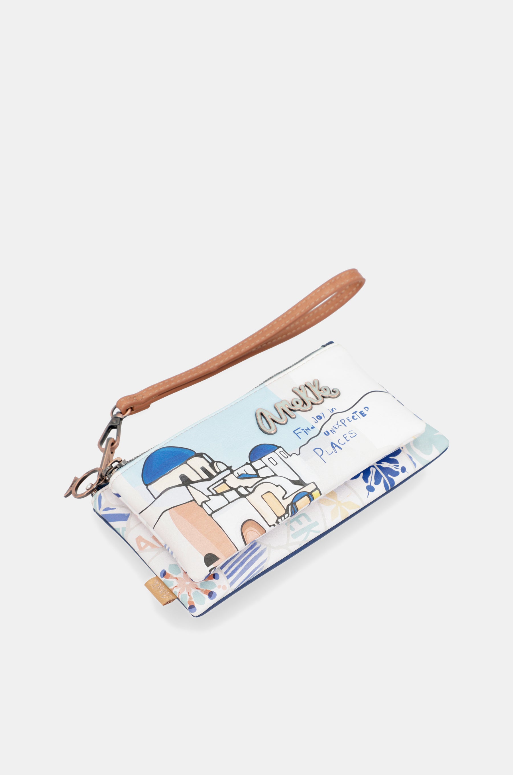 Sunrise Wallet purse with hand strap