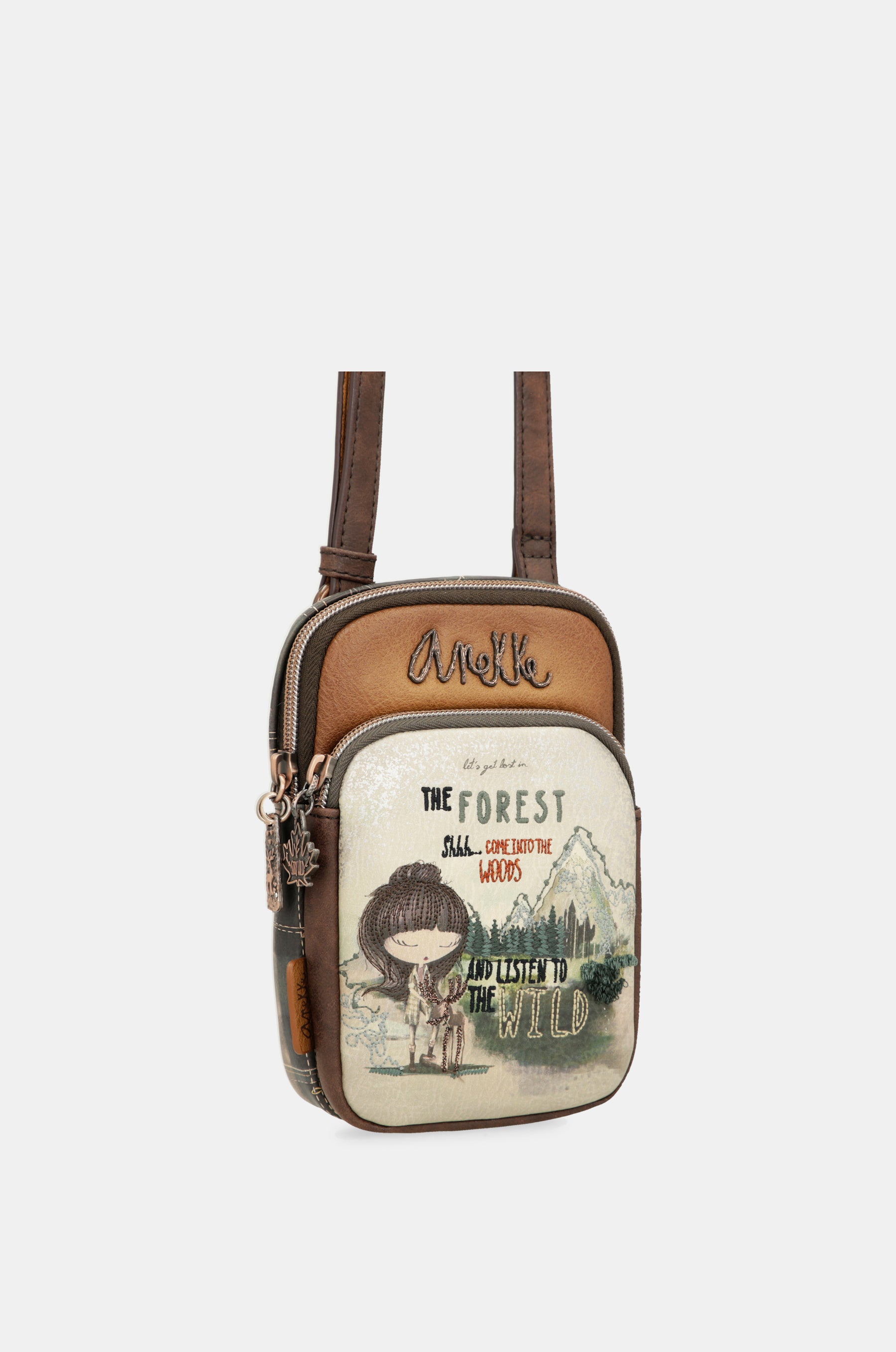 The Forest mini shoulder bag with front pocket