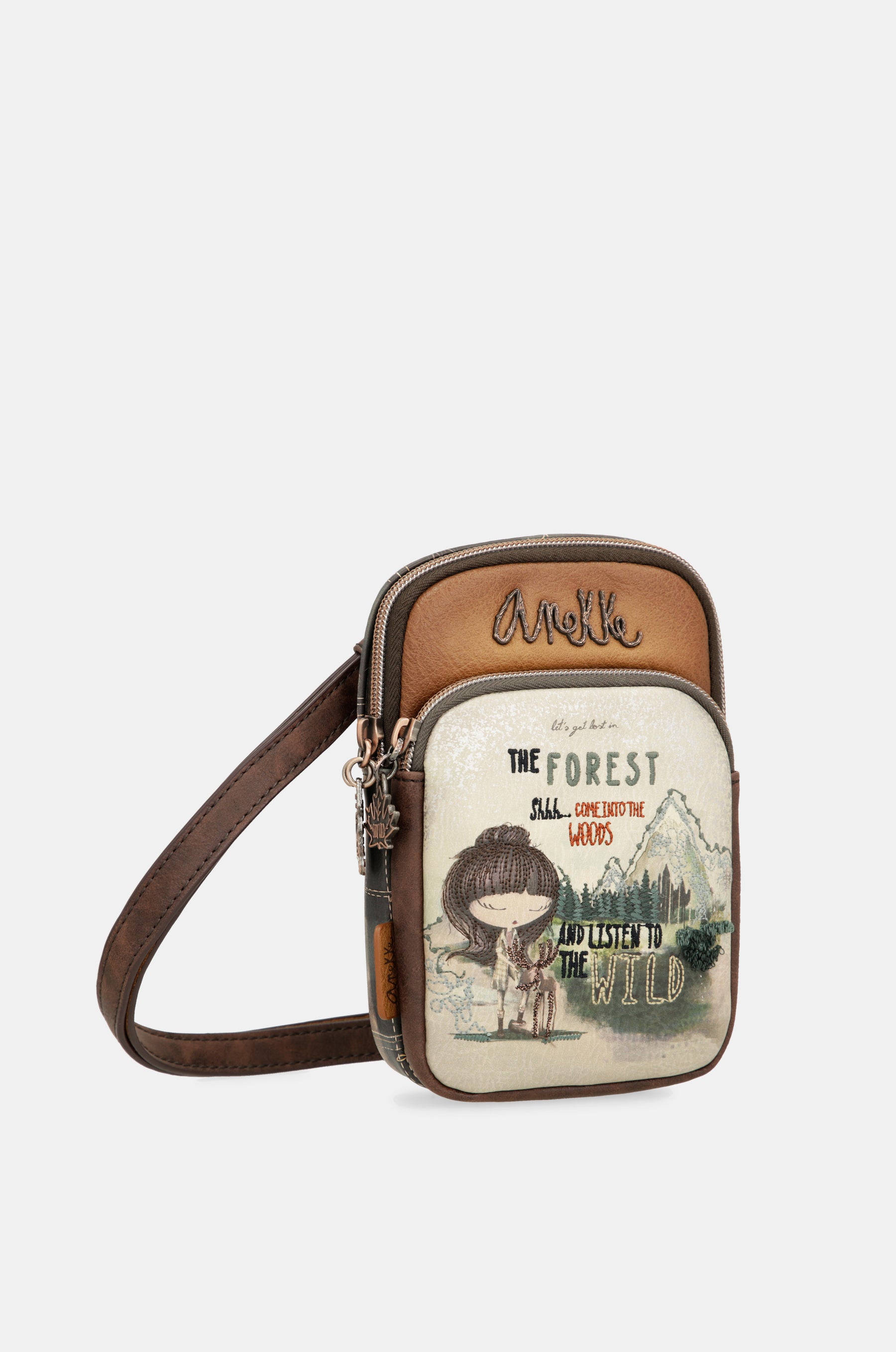 The Forest mini shoulder bag with front pocket