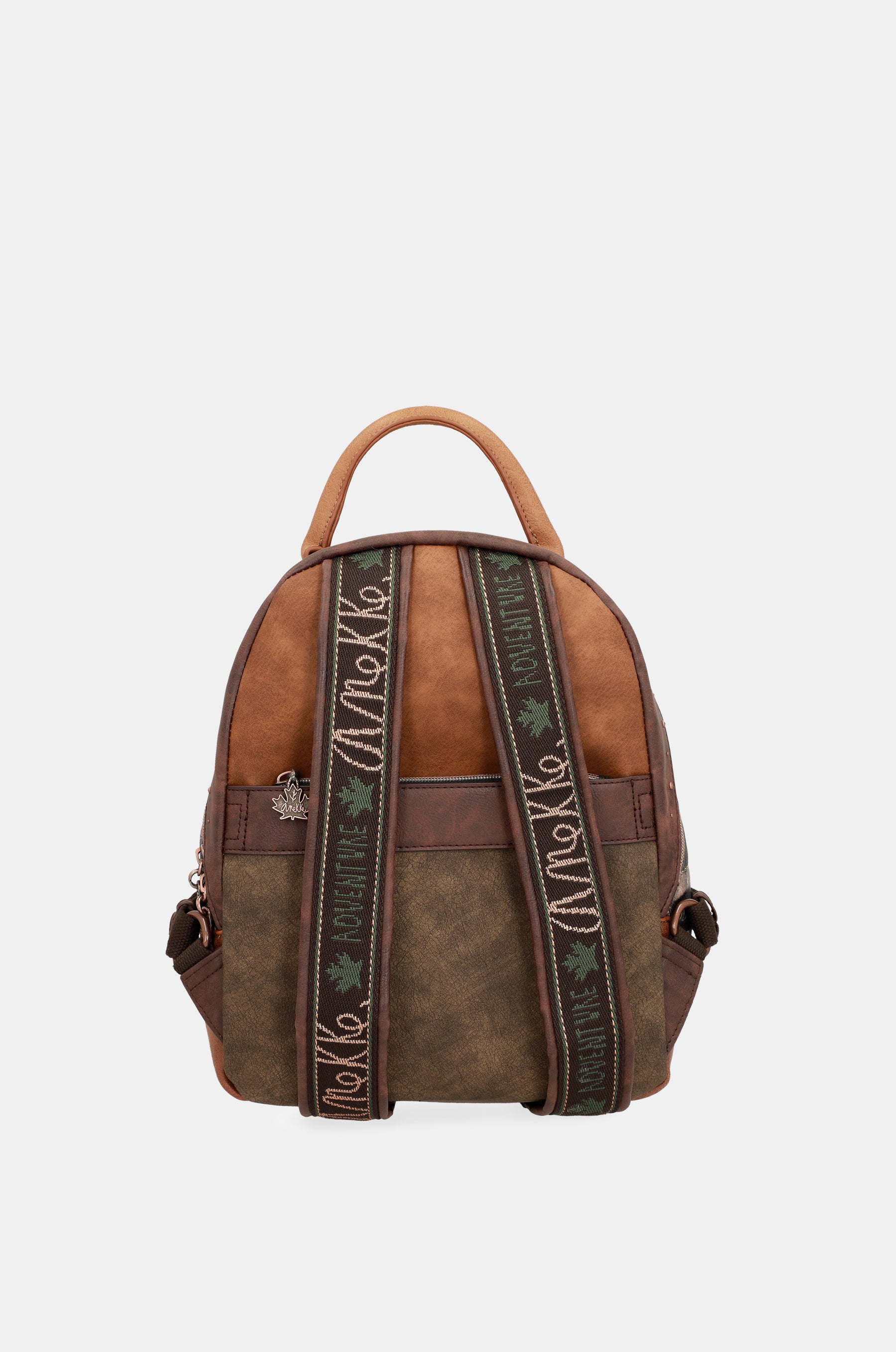 Wild green checkered backpack