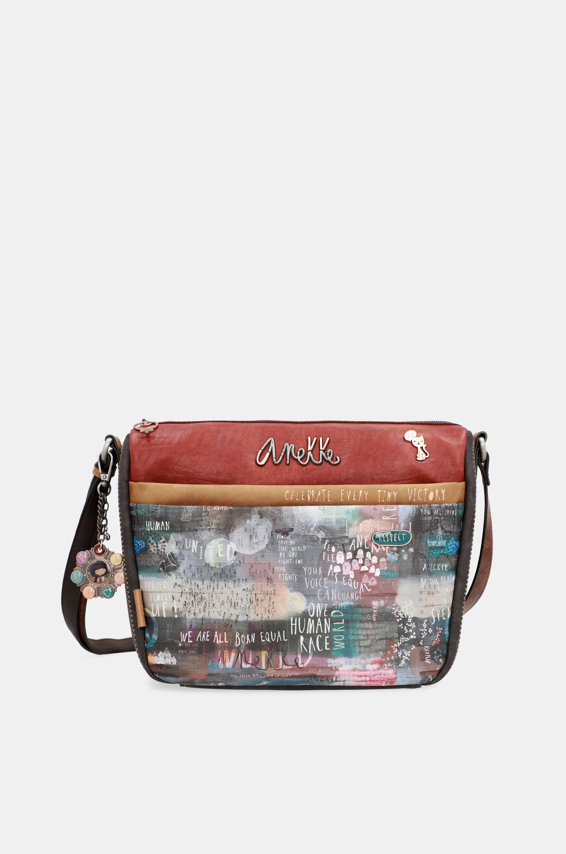 Respect large shoulder bag with pockets