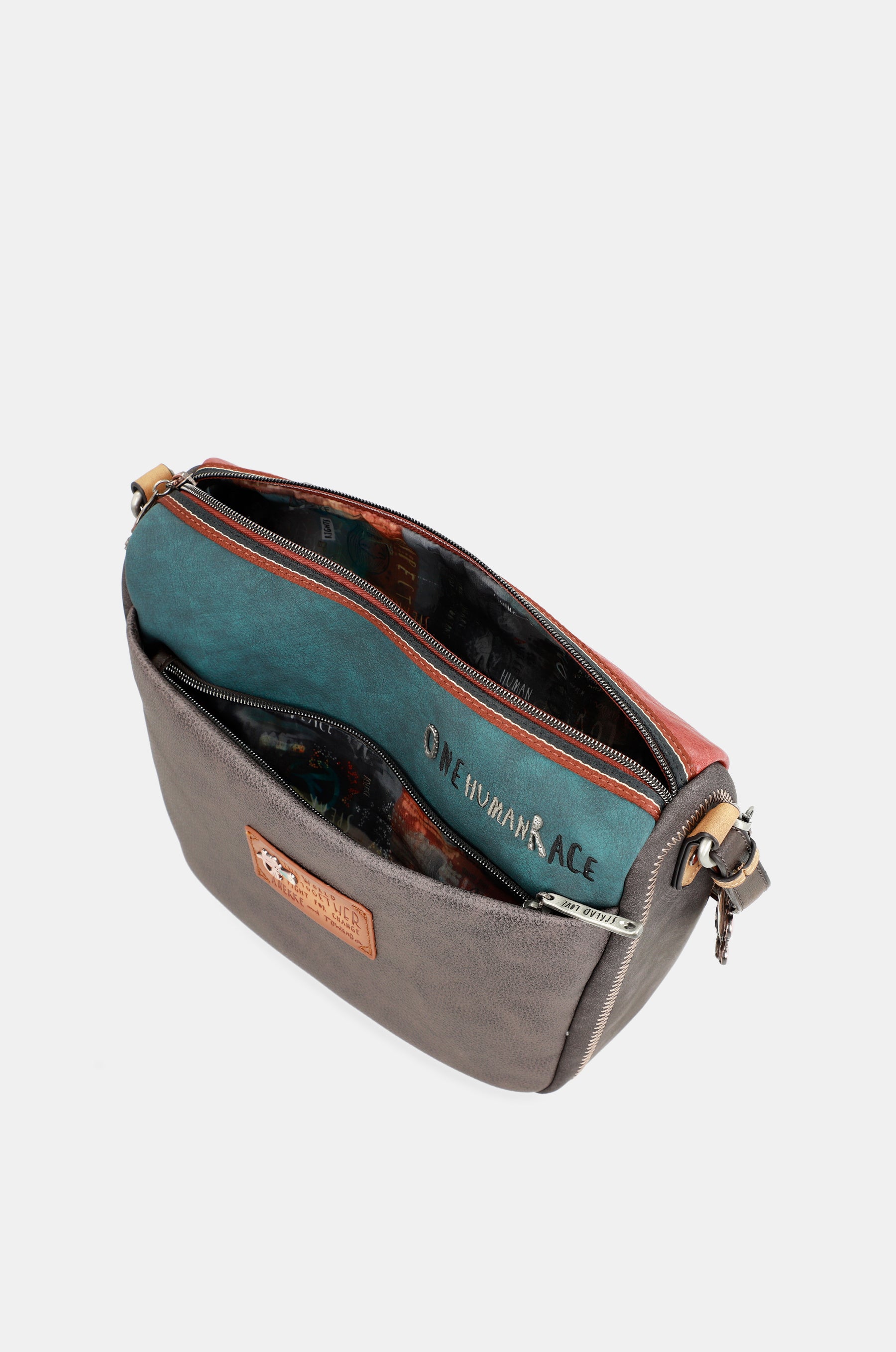 Respect large shoulder bag with pockets