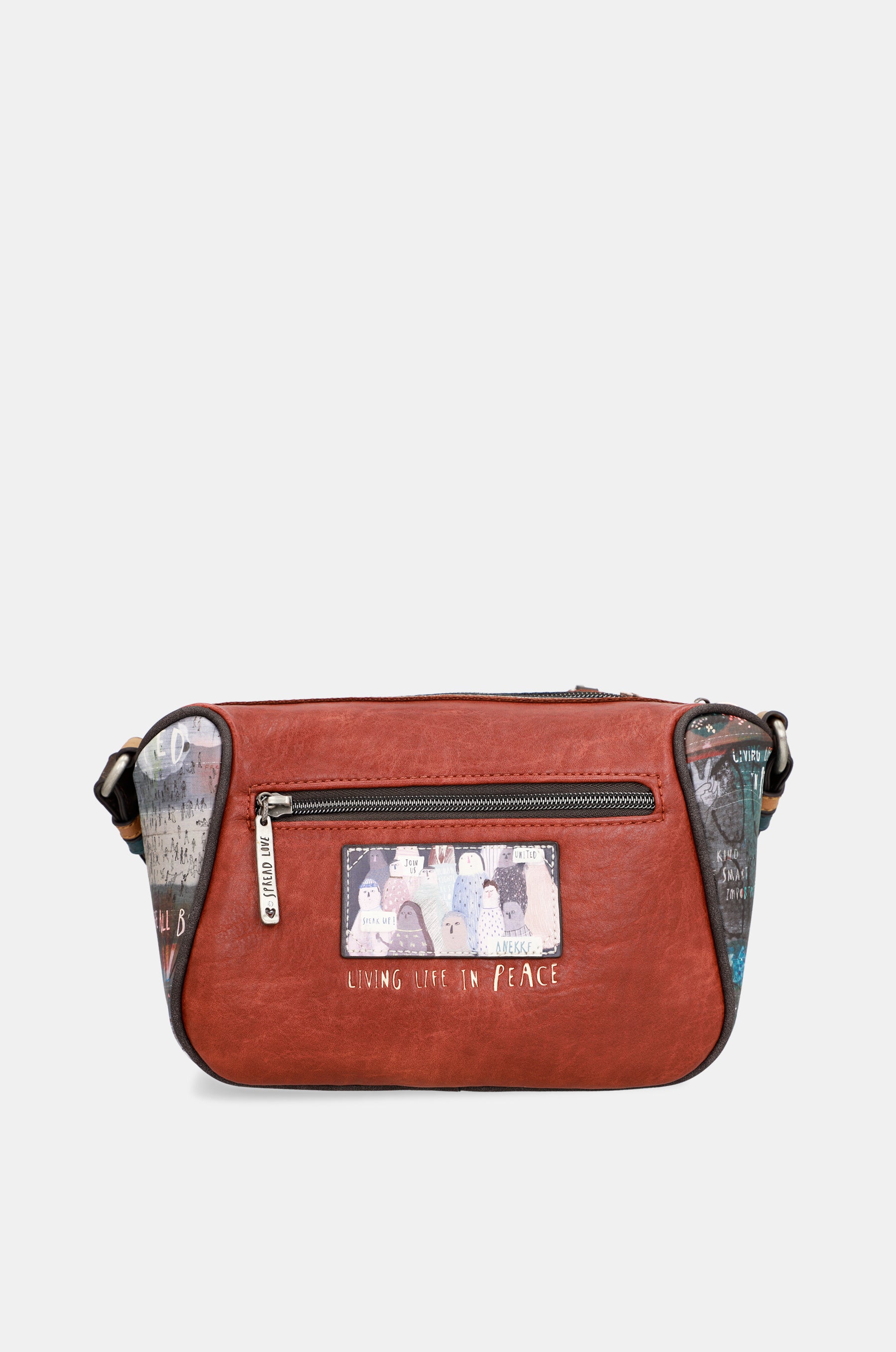 Respect printed shoulder bag