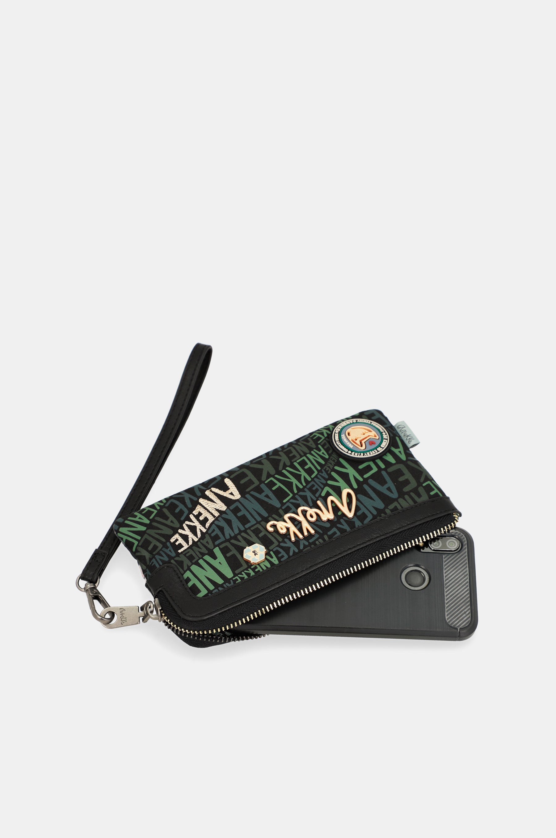Nature Woods coin purse with hand strap