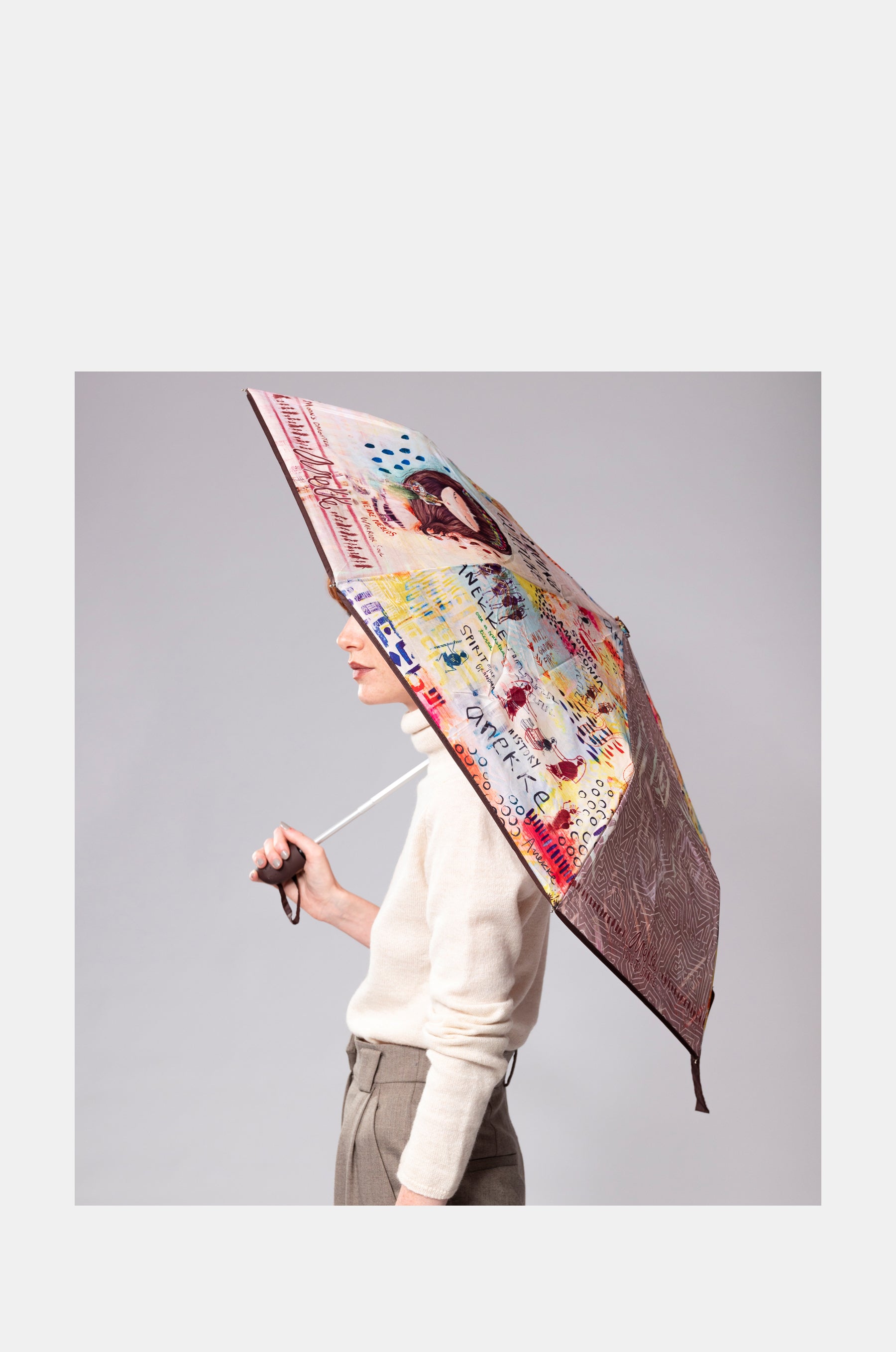 Menire automatic folding umbrella