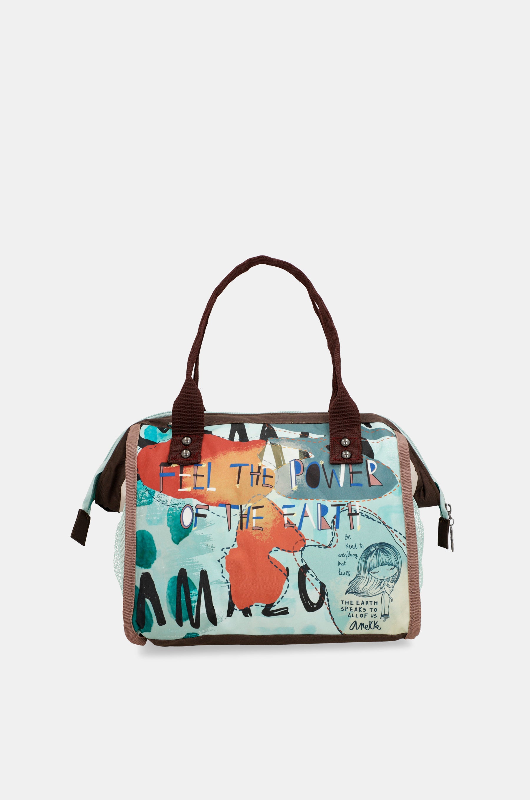 Kene food carrier bag with shoulder strap