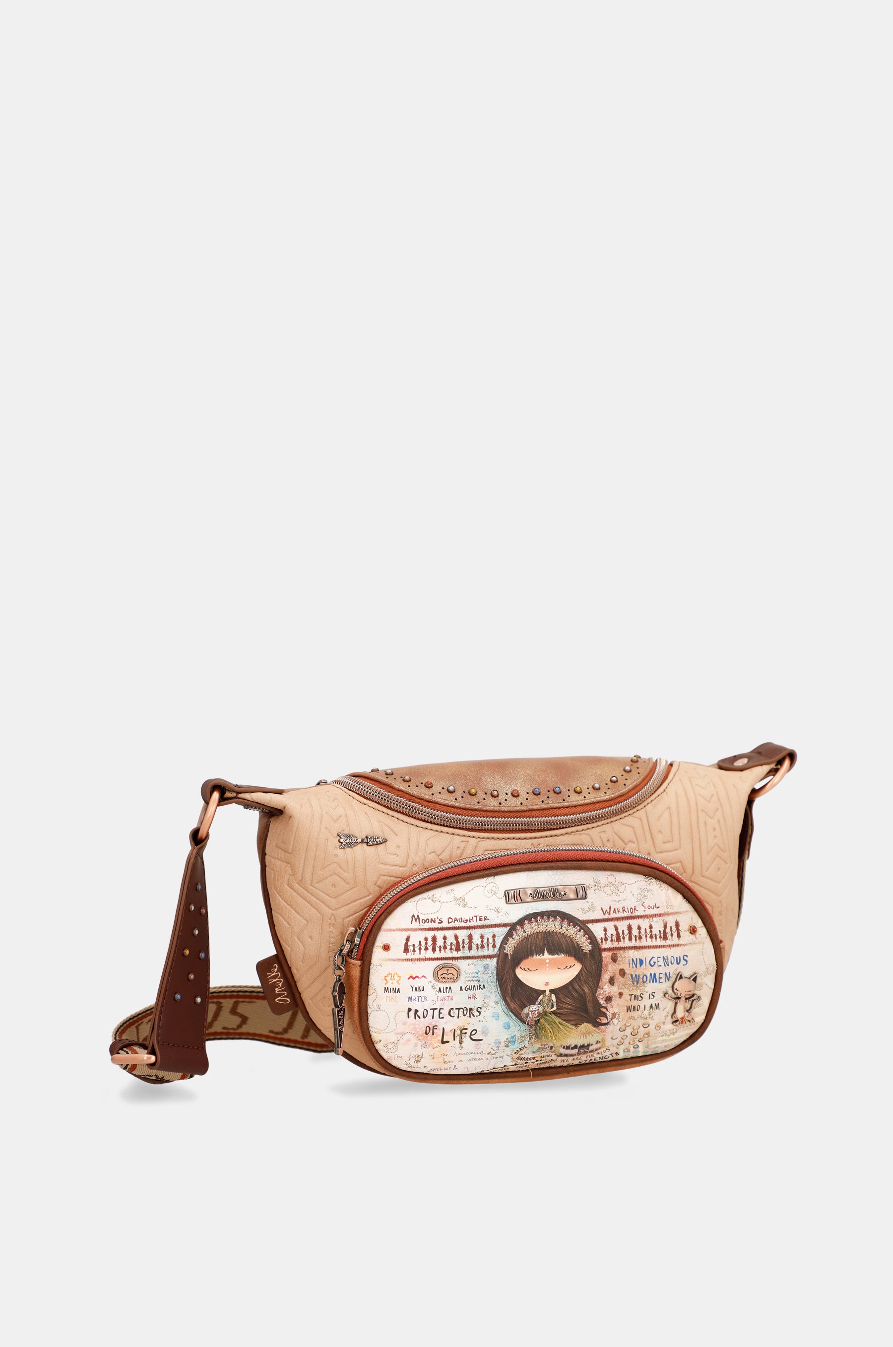 Menire ethnical printed crossbody bag